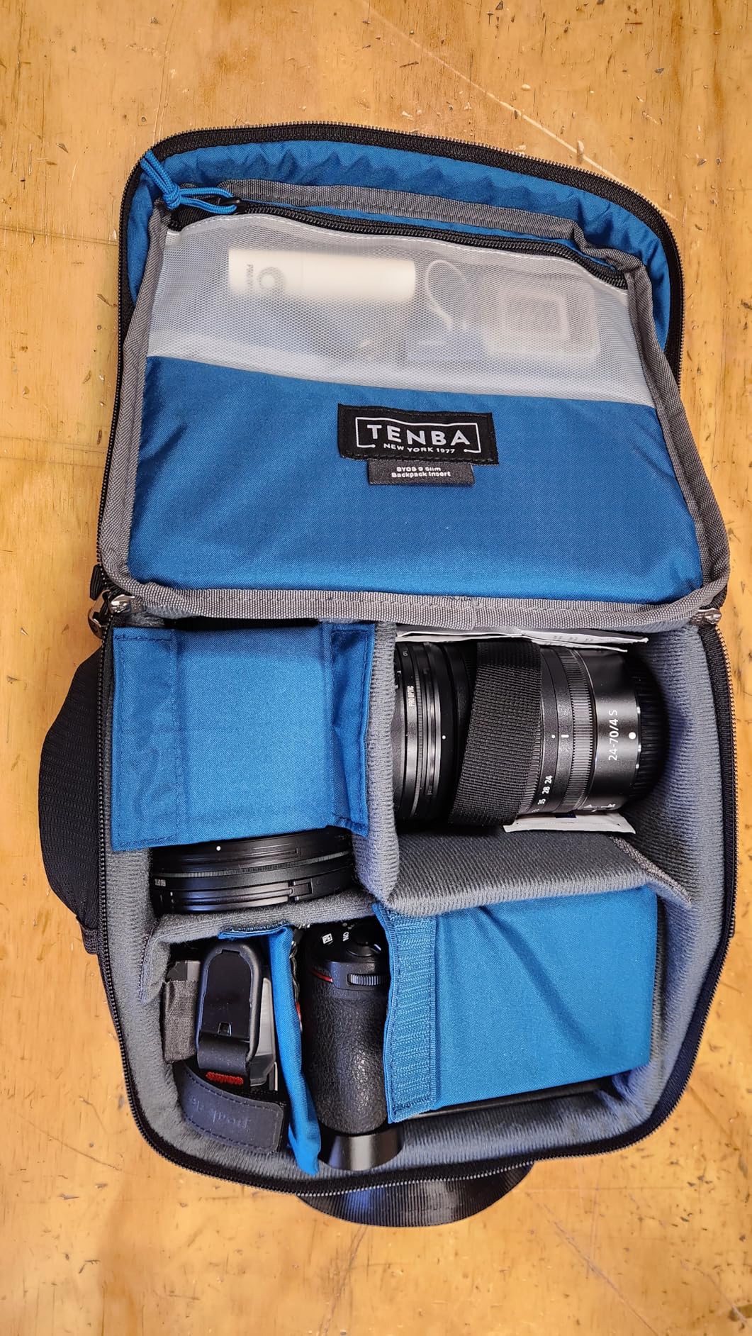 Tenba BYOB 9 Slim Backpack Insert - Turns any bag into a camera bag for DSLR and Mirrorless cameras and lenses – Black - Customer Photo 1