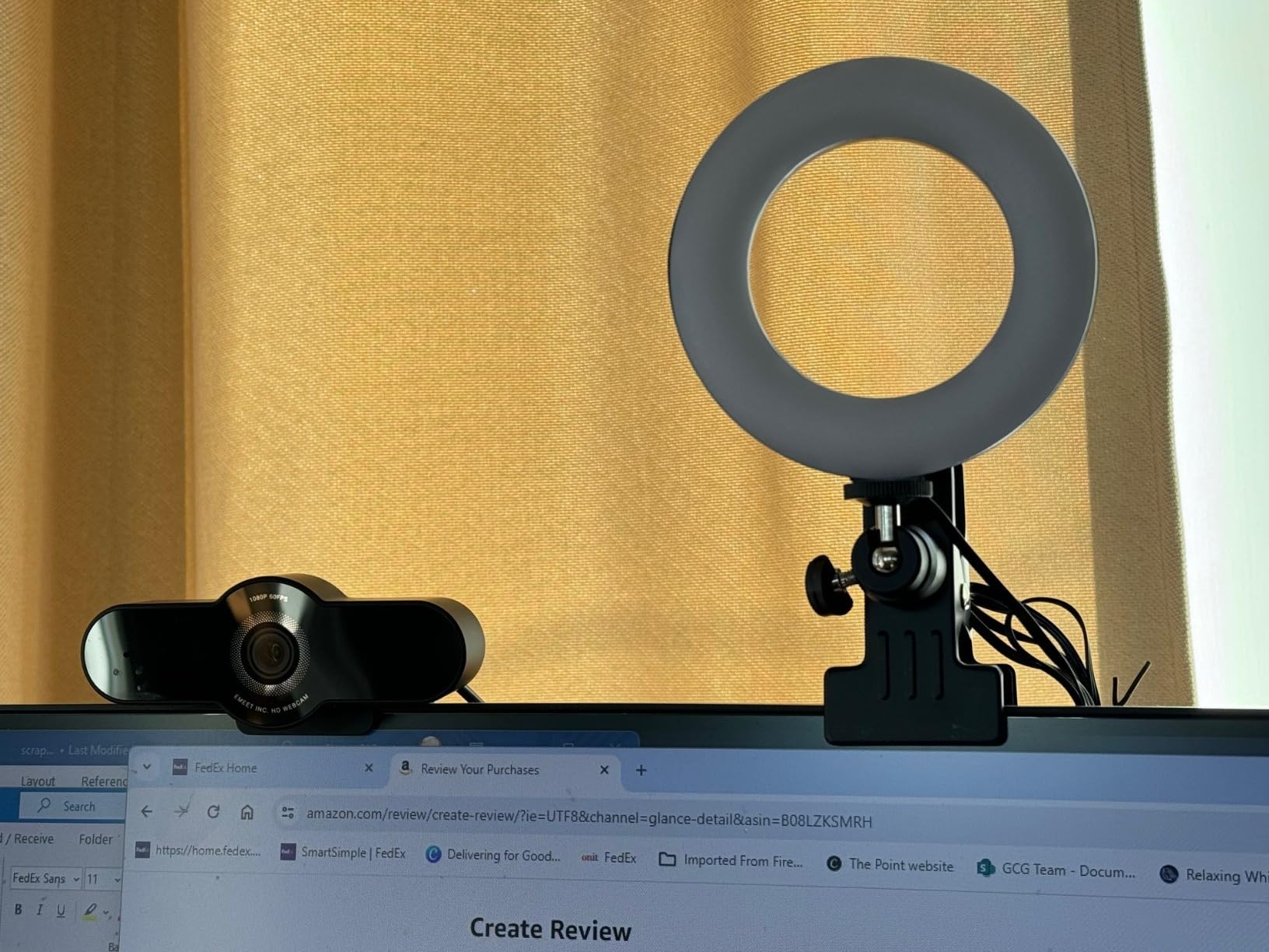 Cyezcor Video Conference Lighting Kit, Ring Light for Monitor Clip On,for Remote Working, Distance Learning,Zoom Call, Self Broadcasting and Live Streaming, Computer Laptop Video Conferencing Customer Review Cyezcor Video Conference Lighting Kit, Ring Light for Monitor Clip On,for Remote Working, Distance Learning,Zoom Call, Self Broadcasting and Live Streaming, Computer Laptop Video Conferencing - Customer Photo 1