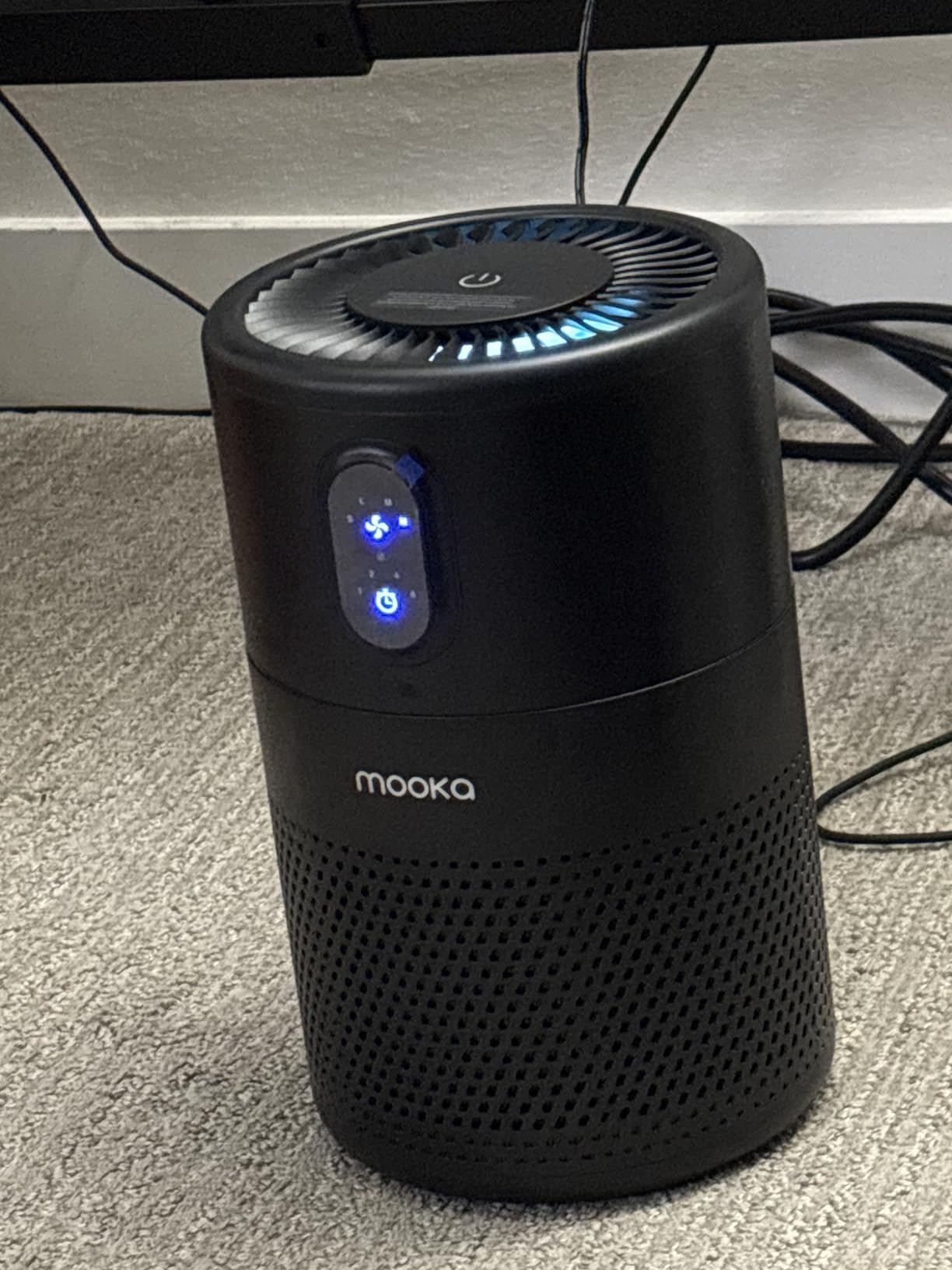 MOOKA Air Purifiers for Home Large Room up to 1076 ft², H13 True HEPA Air Filter Cleaner, Odor Eliminator, Remove Smoke Dust Pollen Pet Dander, Night Light, B-D02L White Customer Review MOOKA Air Purifiers for Home Large Room up to 1076 ft², H13 True HEPA Air Filter Cleaner, Odor Eliminator, Remove Smoke Dust Pollen Pet Dander, Night Light, B-D02L White - Customer Photo 1