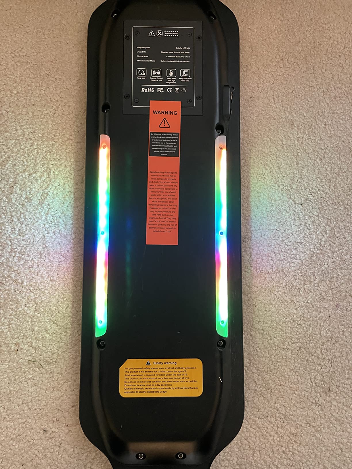 JKING Electric Skateboard Electric Longboard with Remote Control Skateboard,1800W Dual Brushless Motor,24 MPH Top Speed,18.6 Miles Range,4 Speed Adjustment,Max Load 330 Lbs,6 Months Warranty Customer Review JKING Electric Skateboard Electric Longboard with Remote Control Skateboard,1800W Dual Brushless Motor,24 MPH Top Speed,18.6 Miles Range,4 Speed Adjustment,Max Load 330 Lbs,6 Months Warranty - Customer Photo 2