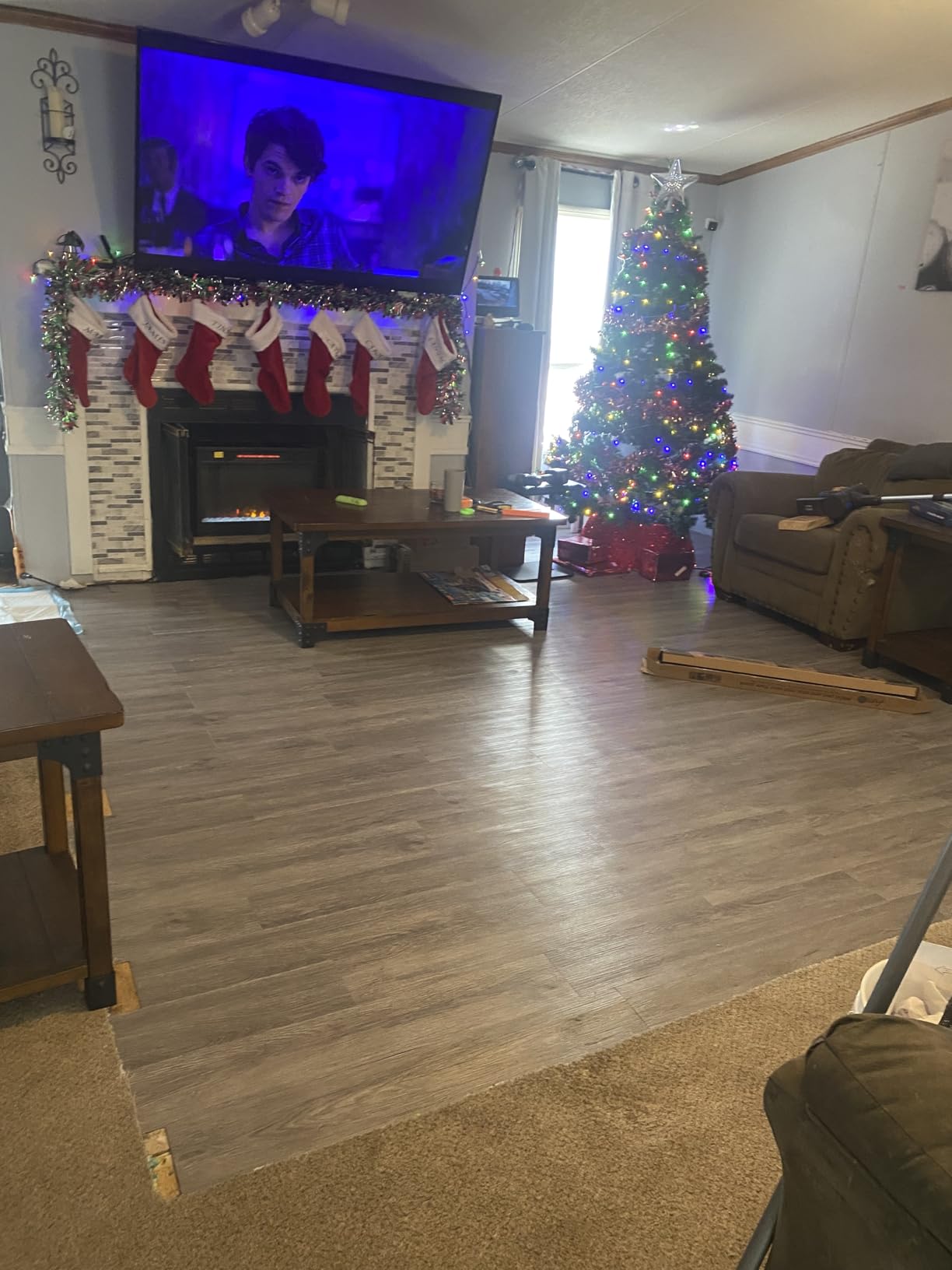 Art3d Peel and Stick Floor Tile Vinyl Wood Plank 36-Pack 54 Sq.Ft, Deep Gray, Rigid Surface Hard Core Easy DIY Self-Adhesive Flooring customer photo 2