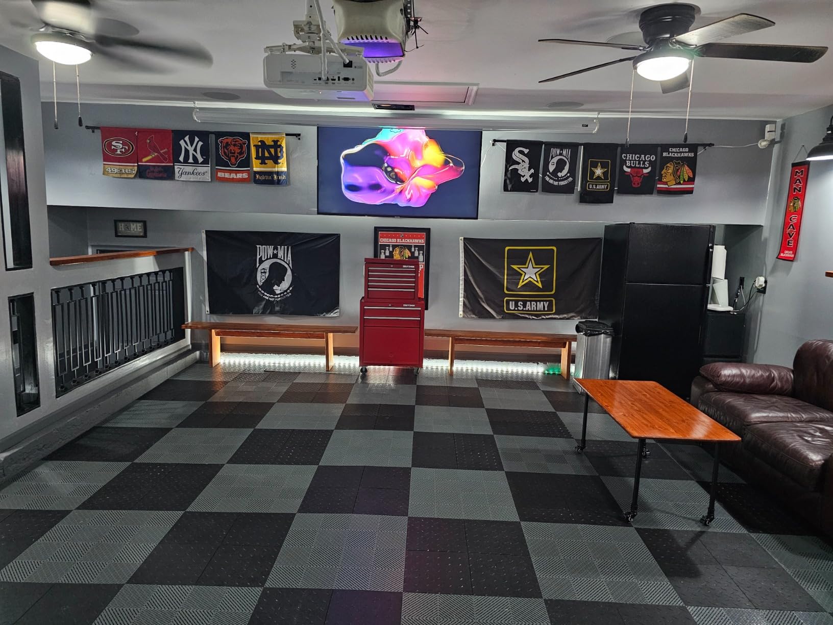 Speedway Garage Floor Diamond Tile, 12 x 12-Inch, Grey, 50-Piece Set Customer Review Speedway Garage Floor Diamond Tile, 12 x 12-Inch, Grey, 50-Piece Set - Customer Photo 1