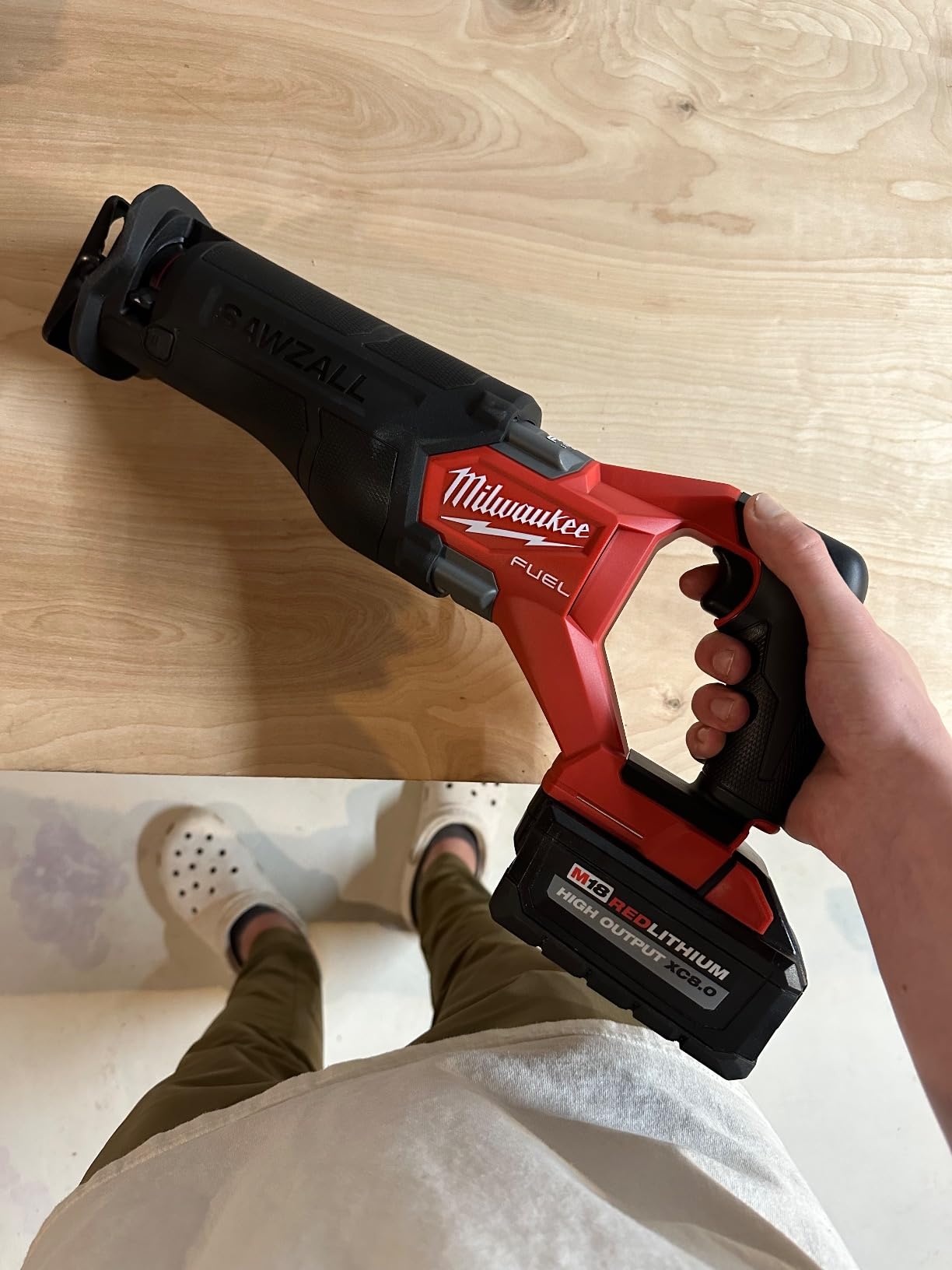 Milwaukee M18 Fuel Sawzall Brushless Cordless Reciprocating Saw - No Charger, No Battery, Bare Tool Only Customer Review Milwaukee M18 Fuel Sawzall Brushless Cordless Reciprocating Saw - No Charger, No Battery, Bare Tool Only - Customer Photo 1