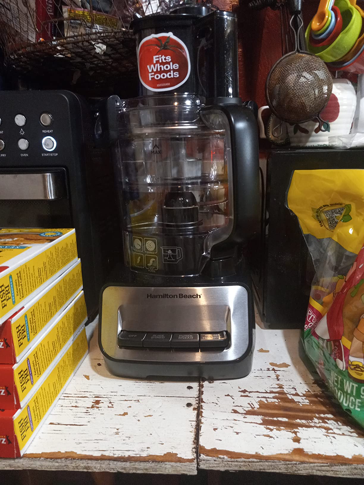 Hamilton Beach Stack & Snap Food Processor and Vegetable Chopper, Stainless Steel Blades, 14 Cup + 4-Cup Mini Bowls, 3-Speed 500 Watt Motor, Black (70585) Customer Review Hamilton Beach Stack & Snap Food Processor and Vegetable Chopper, Stainless Steel Blades, 14 Cup + 4-Cup Mini Bowls, 3-Speed 500 Watt Motor, Black (70585) - Customer Photo 2