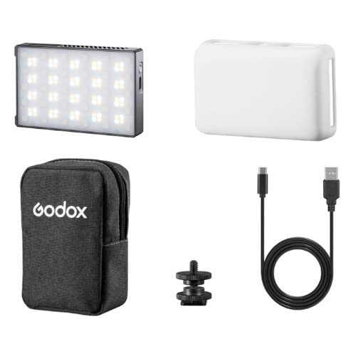 Godox M1 RGB Camera Light, Portable LED Video Light, Pocket Full Color LED Video Light Panel CRI 97+ 2500k-8500k, Music Beats Function and 15 FX Lighting Effects with Aluminum Alloy Body - Gray Customer Review Godox M1 RGB Camera Light, Portable LED Video Light, Pocket Full Color LED Video Light Panel CRI 97+ 2500k-8500k, Music Beats Function and 15 FX Lighting Effects with Aluminum Alloy Body - Gray - Customer Photo 1