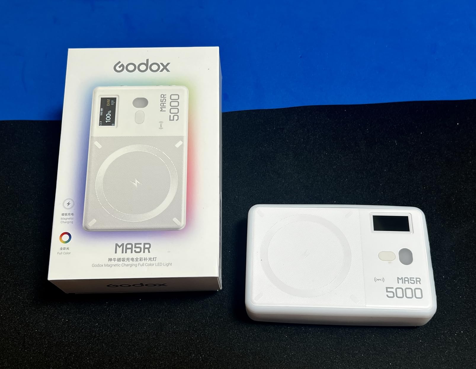 Godox M1 RGB Camera Light, Portable LED Video Light, Pocket Full Color LED Video Light Panel CRI 97+ 2500k-8500k, Music Beats Function and 15 FX Lighting Effects with Aluminum Alloy Body - Gray Customer Review Godox M1 RGB Camera Light, Portable LED Video Light, Pocket Full Color LED Video Light Panel CRI 97+ 2500k-8500k, Music Beats Function and 15 FX Lighting Effects with Aluminum Alloy Body - Gray - Customer Photo 2