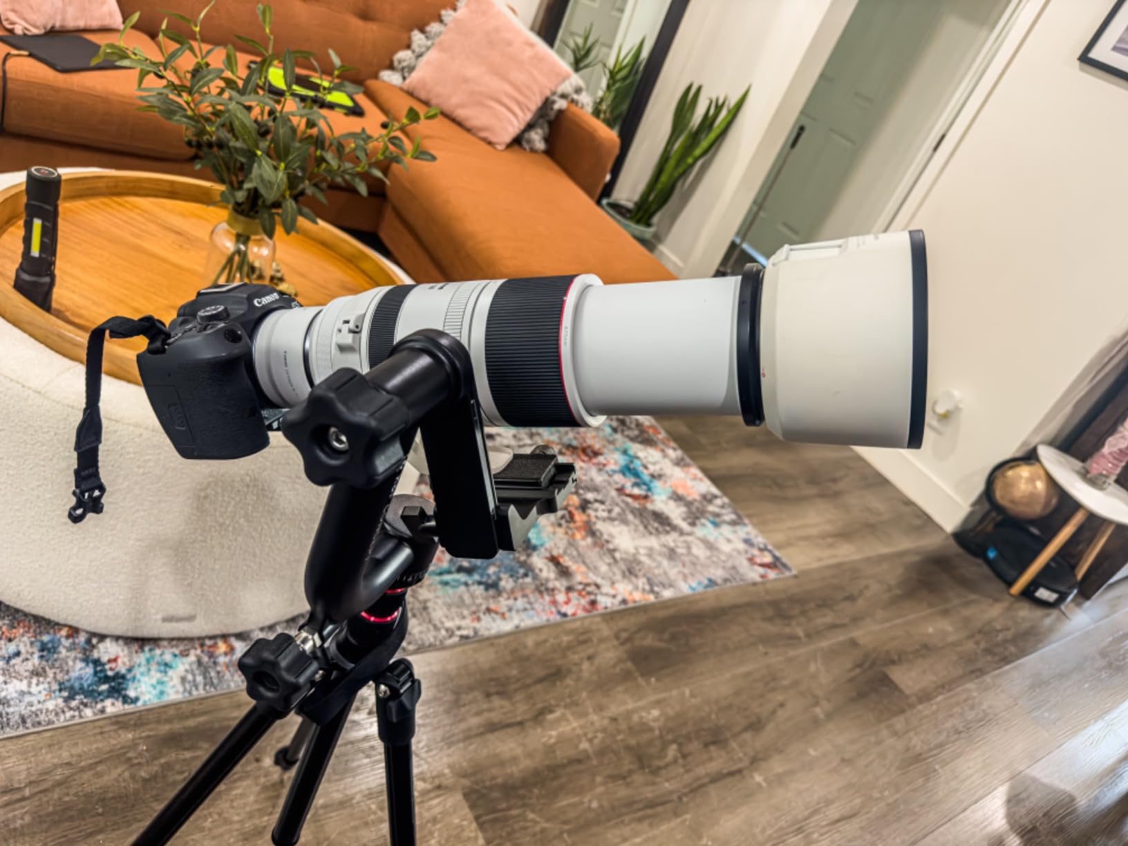 K&F CONCEPT Aluminum Alloy 360 Degree Panoramic Gimbal Tripod Head with 1/4'' Standard Quick Release Plate and Bubble Level,Load Capacity up to 20kg/44lbs customer photo 2
