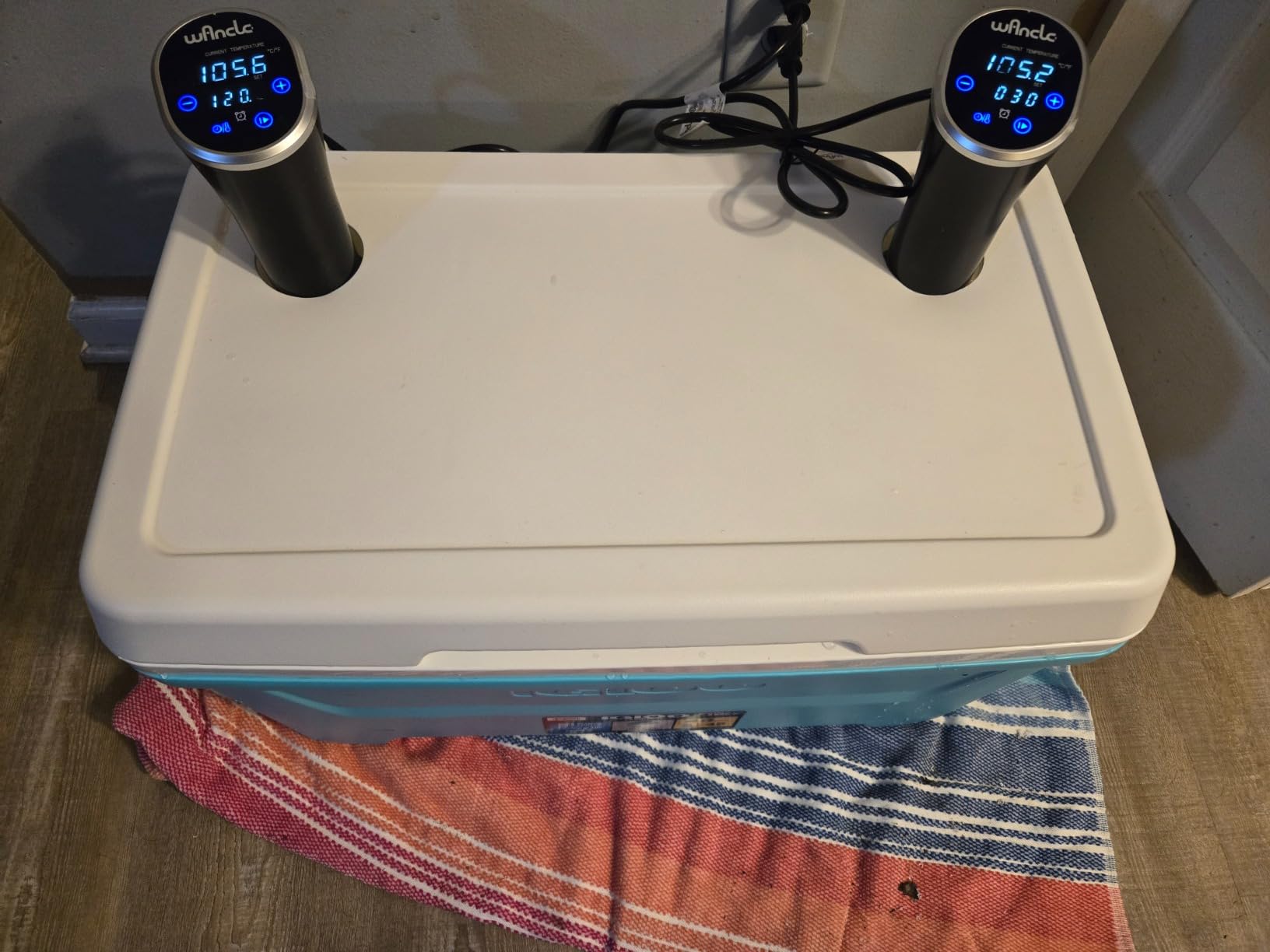 Sous Vide, Wancle Sous Vide Cooker 1100W IPX7 Waterproof Thermal Immersion Circulator With Reservation Function, Easy to store customer photo 2