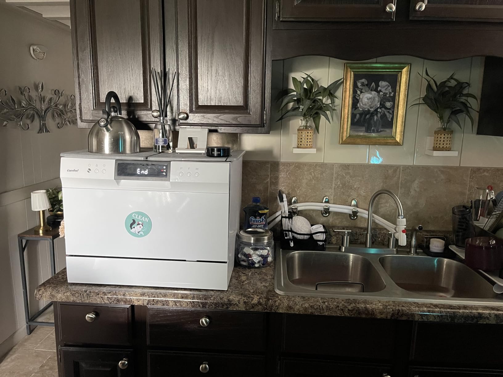 COMFEE' Portable Mini Dishwasher, Energy Star, Countertop, 6 Place Settings, with 8 Washing Programs, Speed, Baby-Care, ECO& Glass, Dish Washer for Dorm, RV& Apartment, White Customer Review COMFEE' Portable Mini Dishwasher, Energy Star, Countertop, 6 Place Settings, with 8 Washing Programs, Speed, Baby-Care, ECO& Glass, Dish Washer for Dorm, RV& Apartment, White - Customer Photo 1