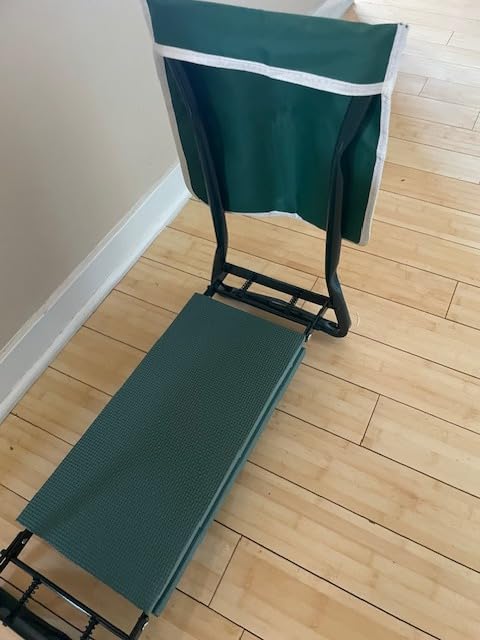 KVR Upgraded Garden Kneeler and Seat with Thicken & Widen Soft Kneeling Pad, Heavy duty Foldable Gardener Stool with 2 Tool Pouches, Gardening Gifts for Women Mom Men Seniors customer photo 2