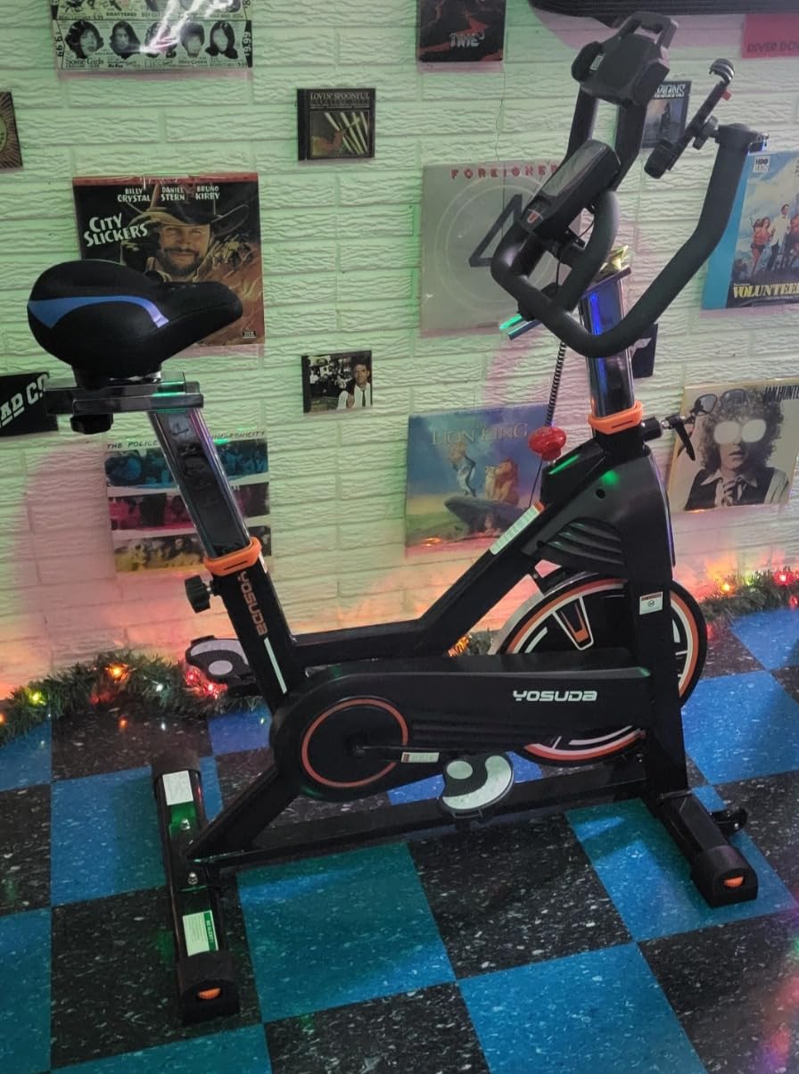 YOSUDA PRO Magnetic Exercise Bike 350 lbs Weight Capacity - Indoor Cycling Bike Stationary with Comfortable Seat Cushion, Silent Belt Drive 010C Customer Review YOSUDA PRO Magnetic Exercise Bike 350 lbs Weight Capacity - Indoor Cycling Bike Stationary with Comfortable Seat Cushion, Silent Belt Drive 010C - Customer Photo 2