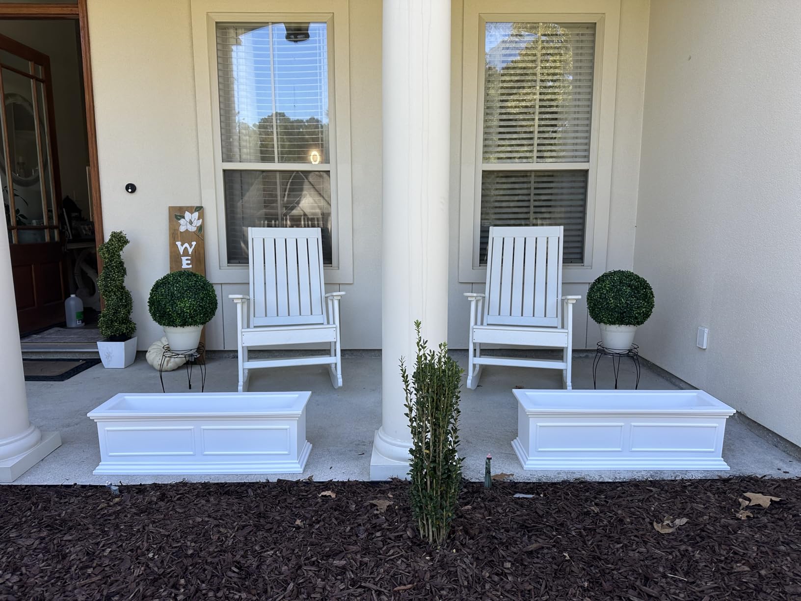 Veradek Brixton Series Window Box Planter - Rectangular Outdoor Planter | Made From Durable Plastic With Pre-Drilled Drainage Holes. Classic Patio/Tabletop Décor for Plants and Flowers customer photo 1