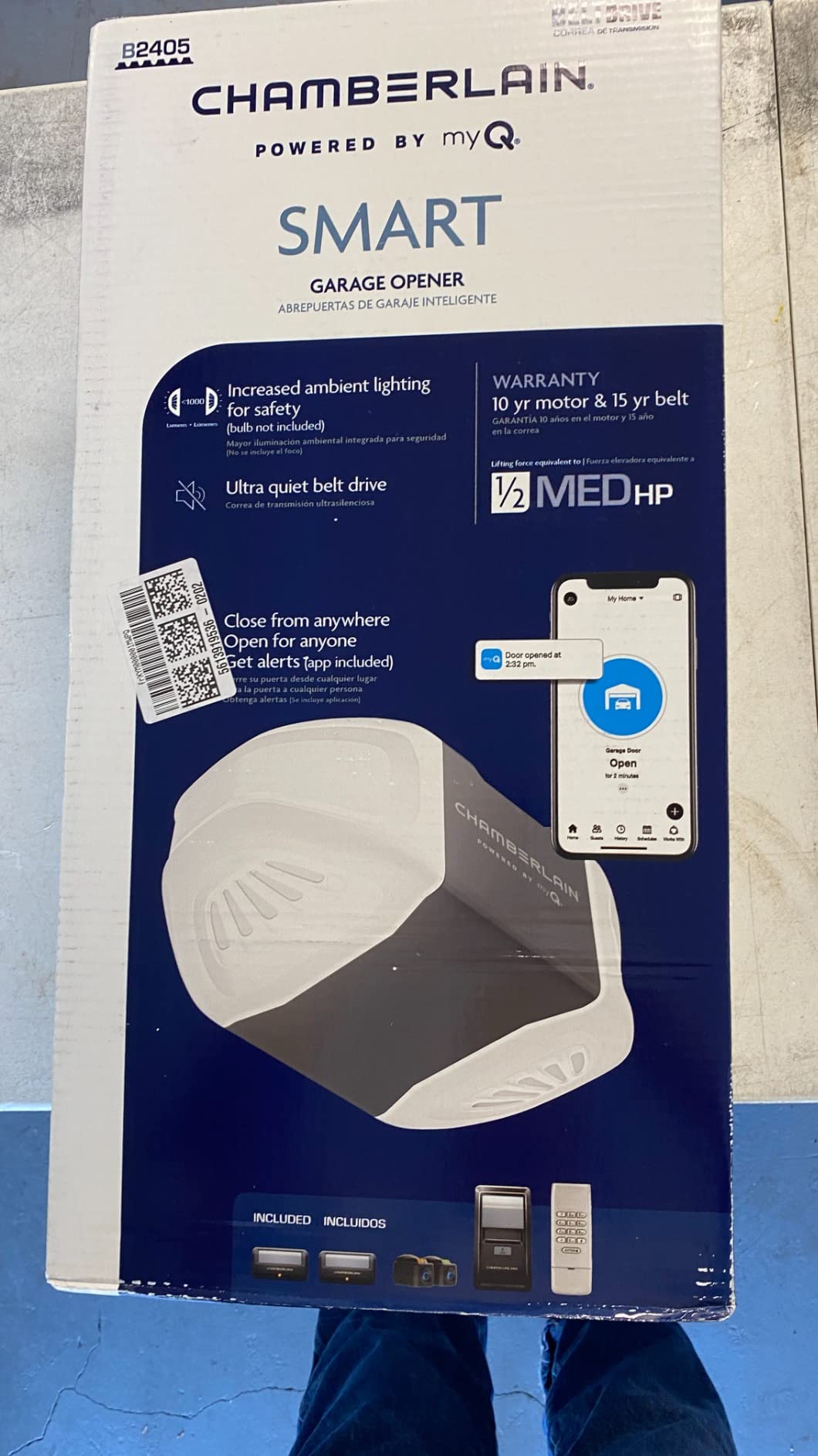 Chamberlain B2405 Quiet Wi-Fi Garage Door Opener, Wireless Keypad Customer Review Chamberlain B2405 Quiet Wi-Fi Garage Door Opener, Wireless Keypad - Customer Photo 1