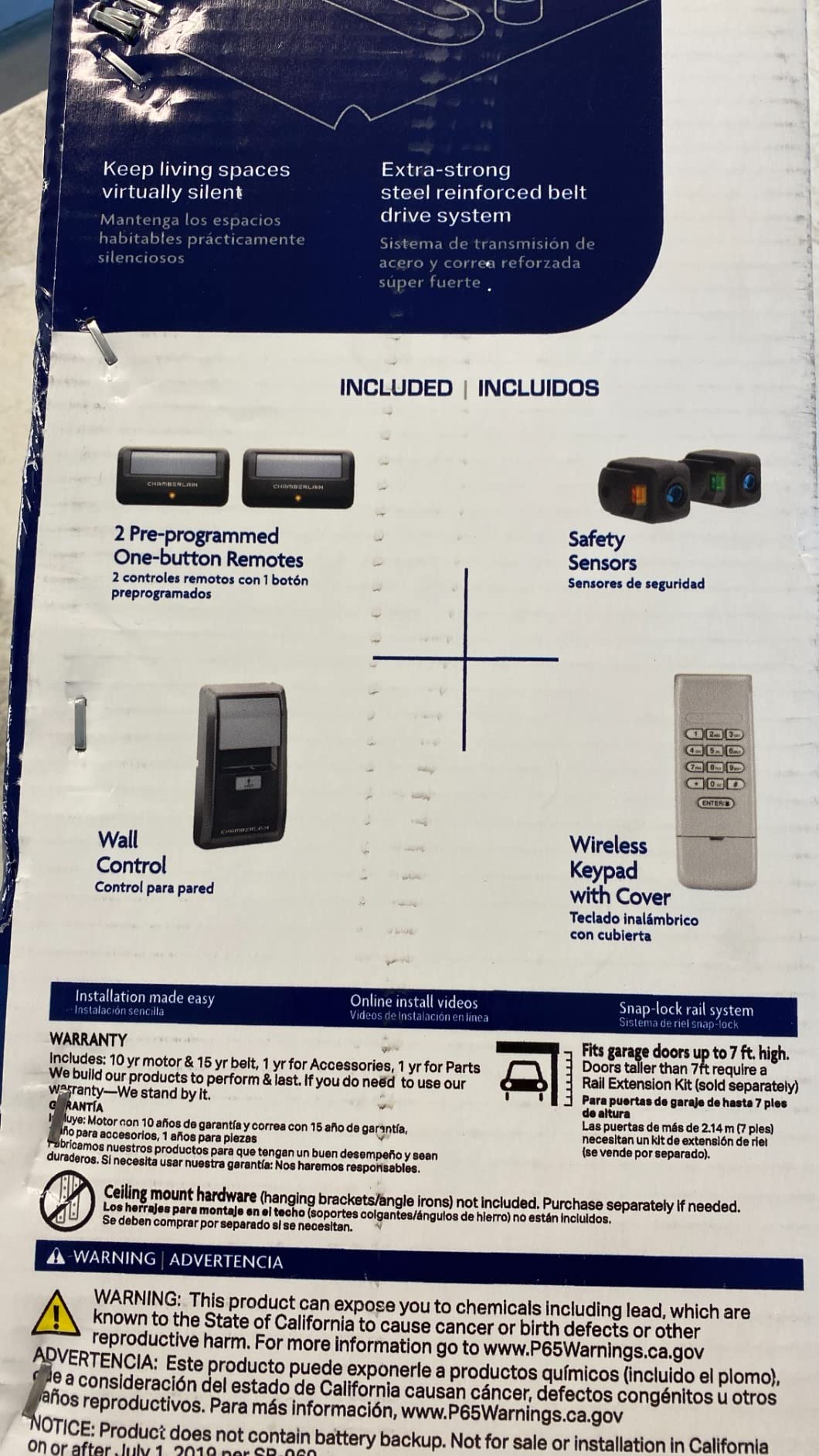 Chamberlain B2405 Quiet Wi-Fi Garage Door Opener, Wireless Keypad Customer Review Chamberlain B2405 Quiet Wi-Fi Garage Door Opener, Wireless Keypad - Customer Photo 2