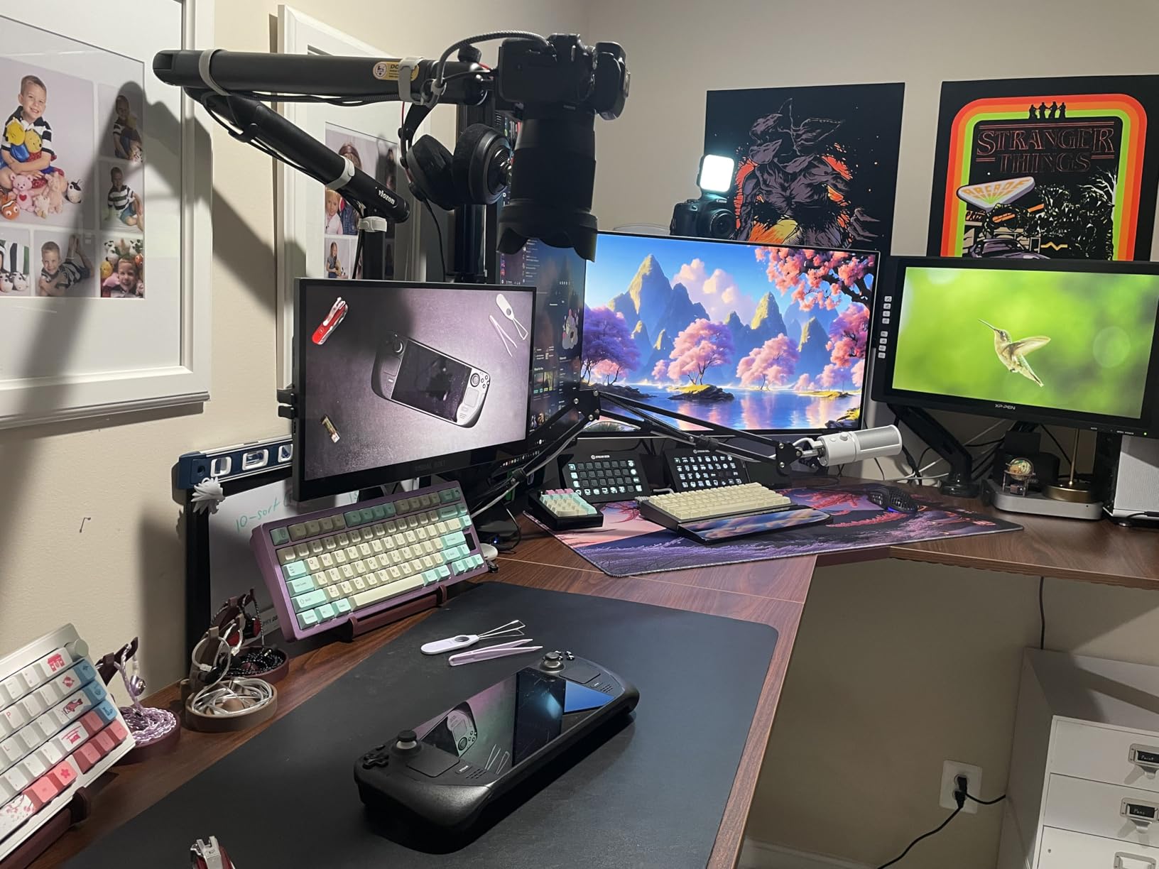 VIVO Electric Corner 63 x 55 inch L-Shaped Standing Desk, Memory Height Adjustment, Black Top Black Frame, DESK-E3CTB Customer Review VIVO Electric Corner 63 x 55 inch L-Shaped Standing Desk, Memory Height Adjustment, Black Top Black Frame, DESK-E3CTB - Customer Photo 2