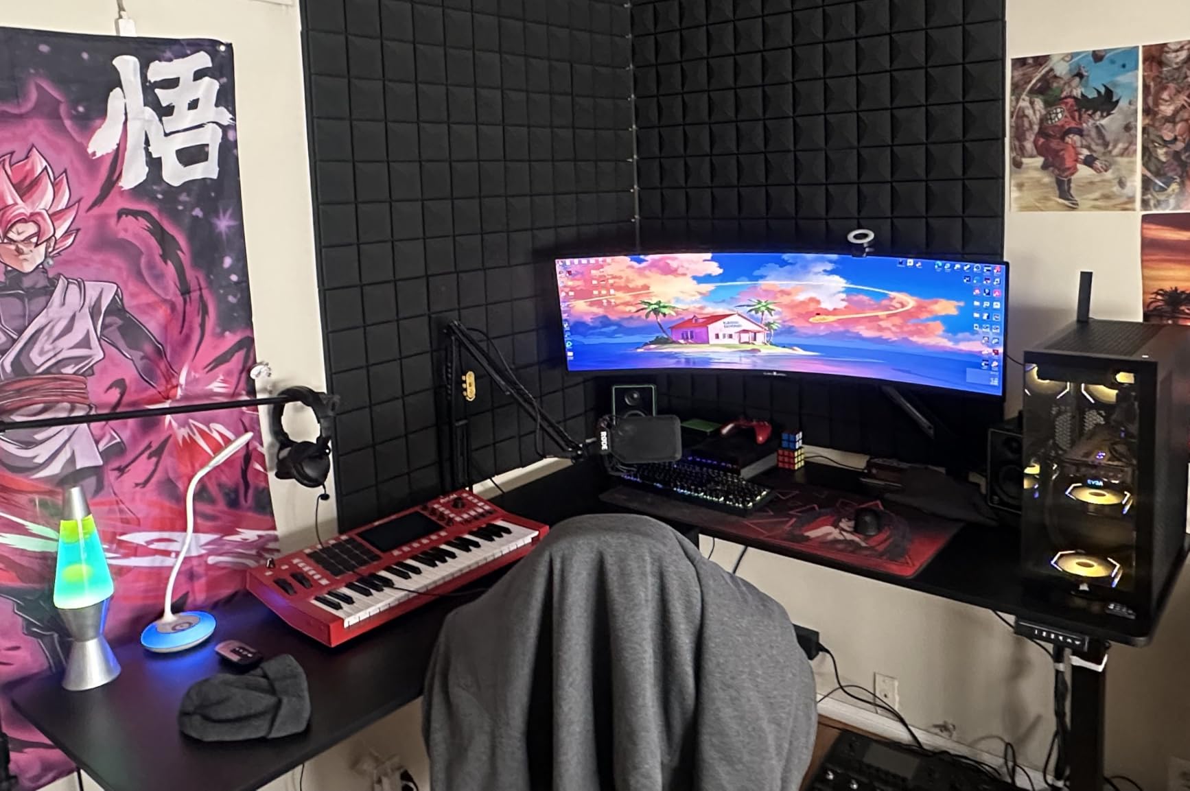 VIVO Electric Corner 63 x 55 inch L-Shaped Standing Desk, Memory Height Adjustment, Black Top Black Frame, DESK-E3CTB Customer Review VIVO Electric Corner 63 x 55 inch L-Shaped Standing Desk, Memory Height Adjustment, Black Top Black Frame, DESK-E3CTB - Customer Photo 4