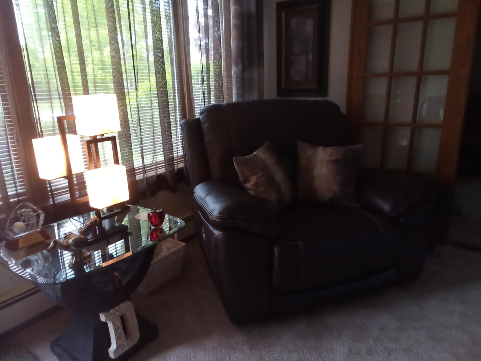 Signature Design by Ashley Dunleith Zero Wall Recliner with Power Headrest, USB Charging, Top Grain Leather and Matched Leather, 52 Signature Design by Ashley Dunleith Zero Wall Recliner with Power Headrest, USB Charging, Top Grain Leather and Matched Leather, 52