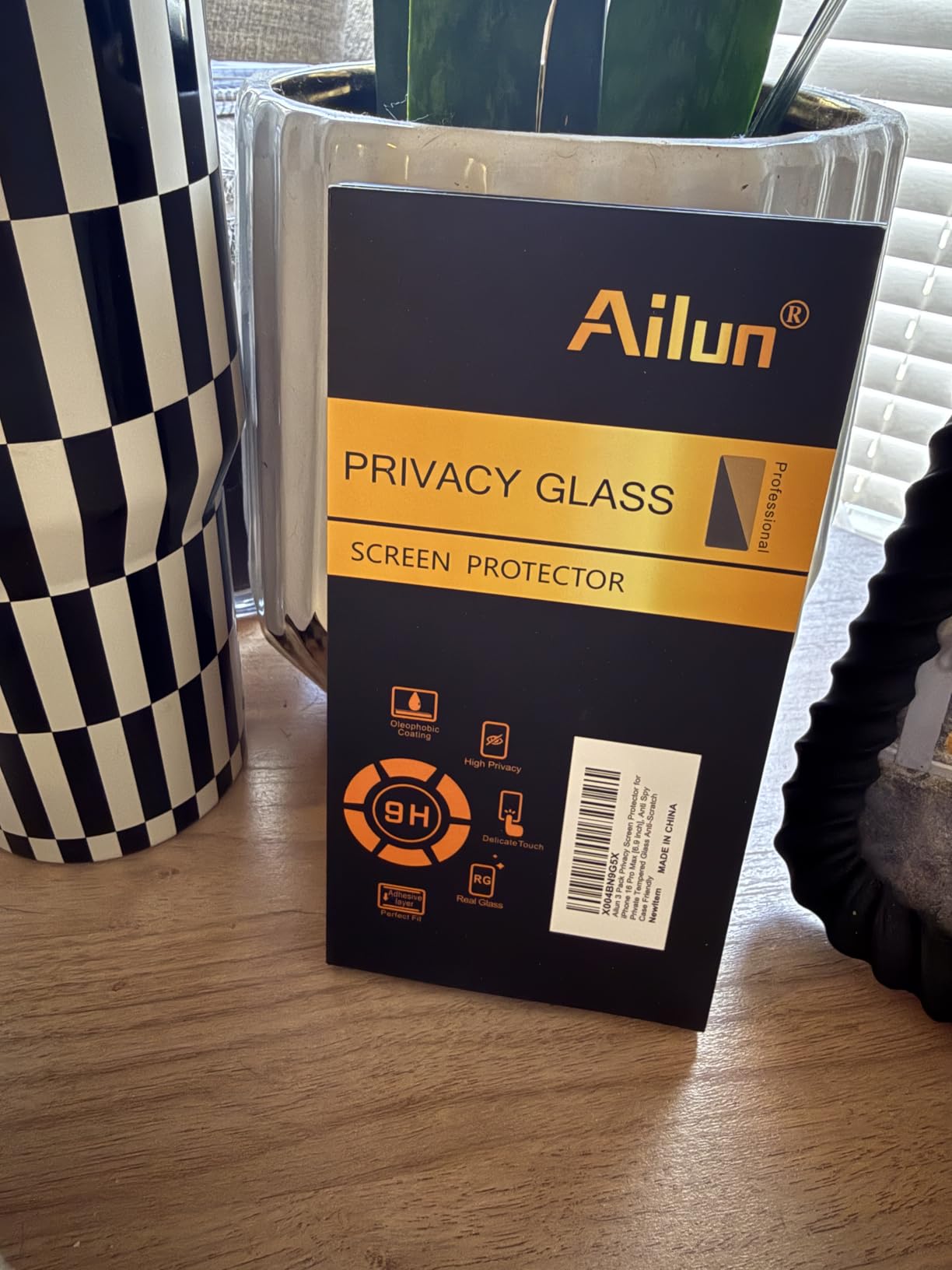 Ailun Privacy Screen Protector for iPhone 16e / iPhone 14 / iPhone 13 / iPhone 13 Pro [6.1 Inch] 2 Pack Anti Spy Private Tempered Glass Anti-Scratch Case Friendly - Customer Photo 2