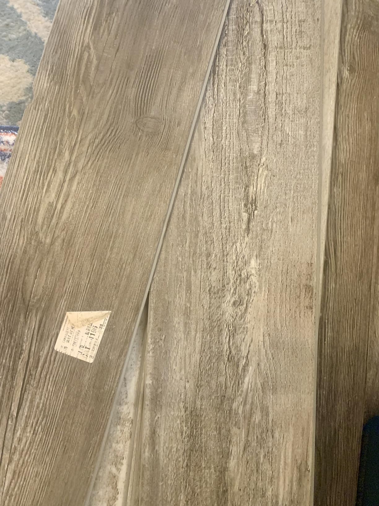 MSI McKenna 7 in. x 48 in. Luxury Vinyl Flooring, Rigid Core Planks, LVT Tile, Waterproof LVT, Wood Grain Finish, Digby Gray-Dark, 12 MIL Wear Layer, 5 mm Thick, 23.77 sq.ft/Case customer photo 1