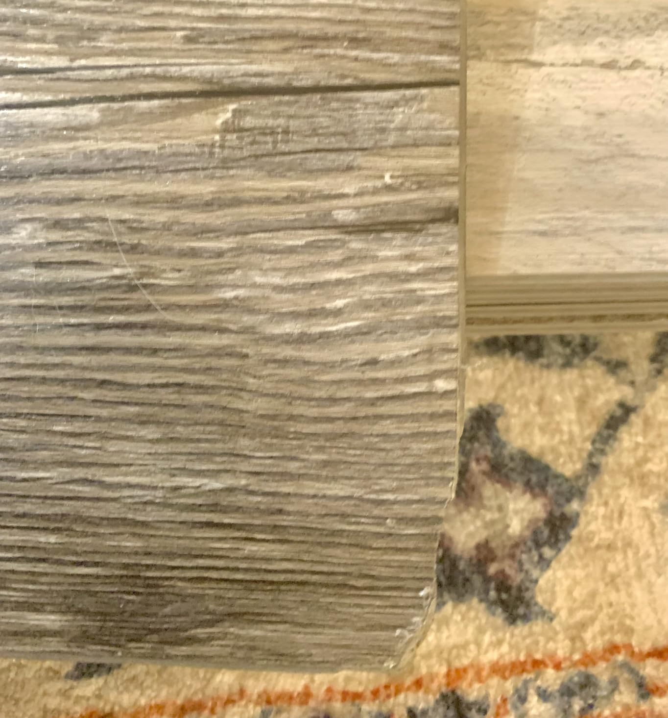 MSI McKenna 7 in. x 48 in. Luxury Vinyl Flooring, Rigid Core Planks, LVT Tile, Waterproof LVT, Wood Grain Finish, Digby Gray-Dark, 12 MIL Wear Layer, 5 mm Thick, 23.77 sq.ft/Case customer photo 2