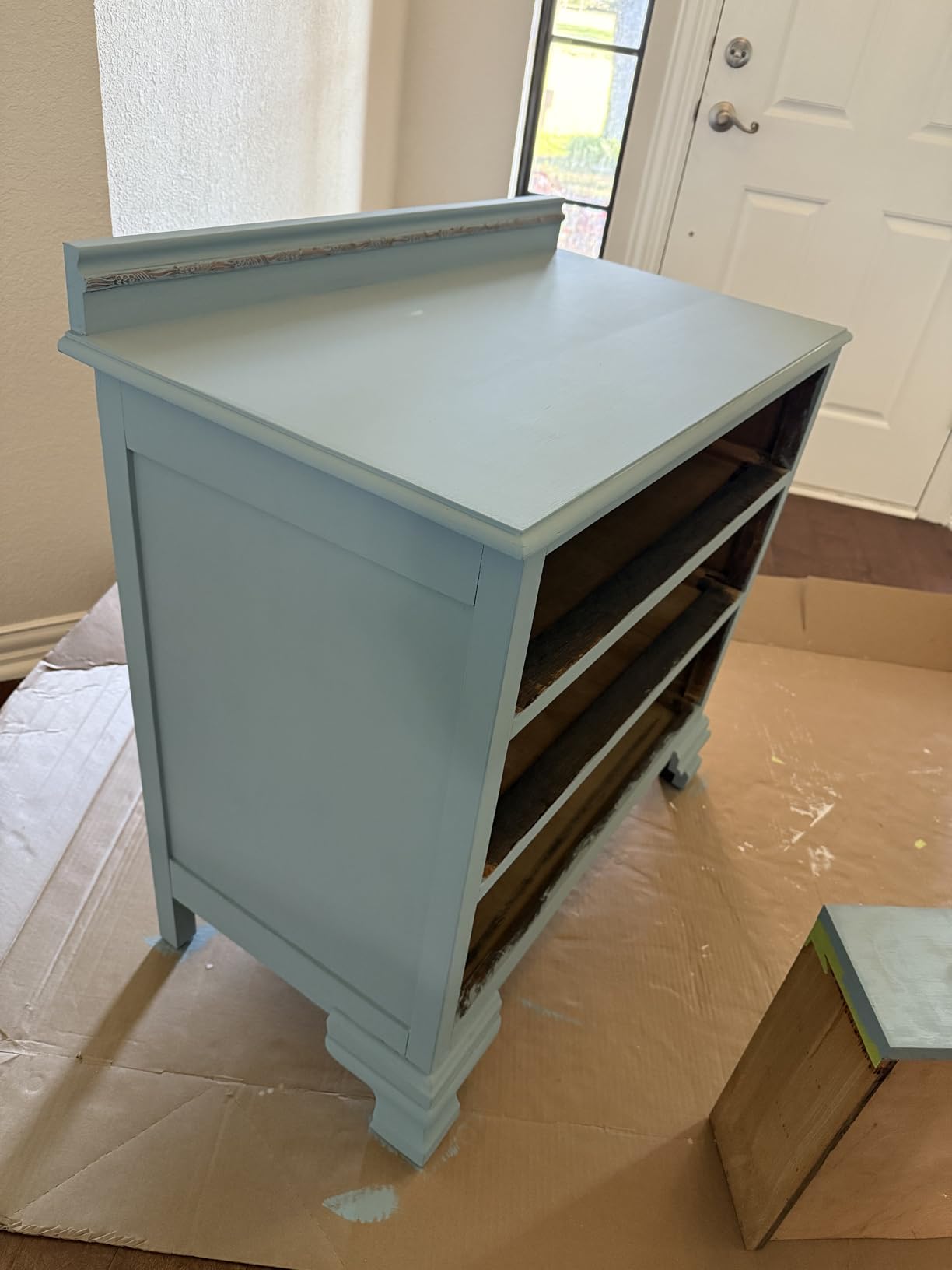 Country Chic All-in-One Chalk Paint for Furniture, Cabinets, Home Decor, Eco-Friendly, Matte Finish, Built-In Primer & Top Coat for Wood, Metal - Leather Bound (Chocolate Brown) - 4 oz (118 ml) Customer Review Country Chic All-in-One Chalk Paint for Furniture, Cabinets, Home Decor, Eco-Friendly, Matte Finish, Built-In Primer & Top Coat for Wood, Metal - Leather Bound (Chocolate Brown) - 4 oz (118 ml) - Customer Photo 2