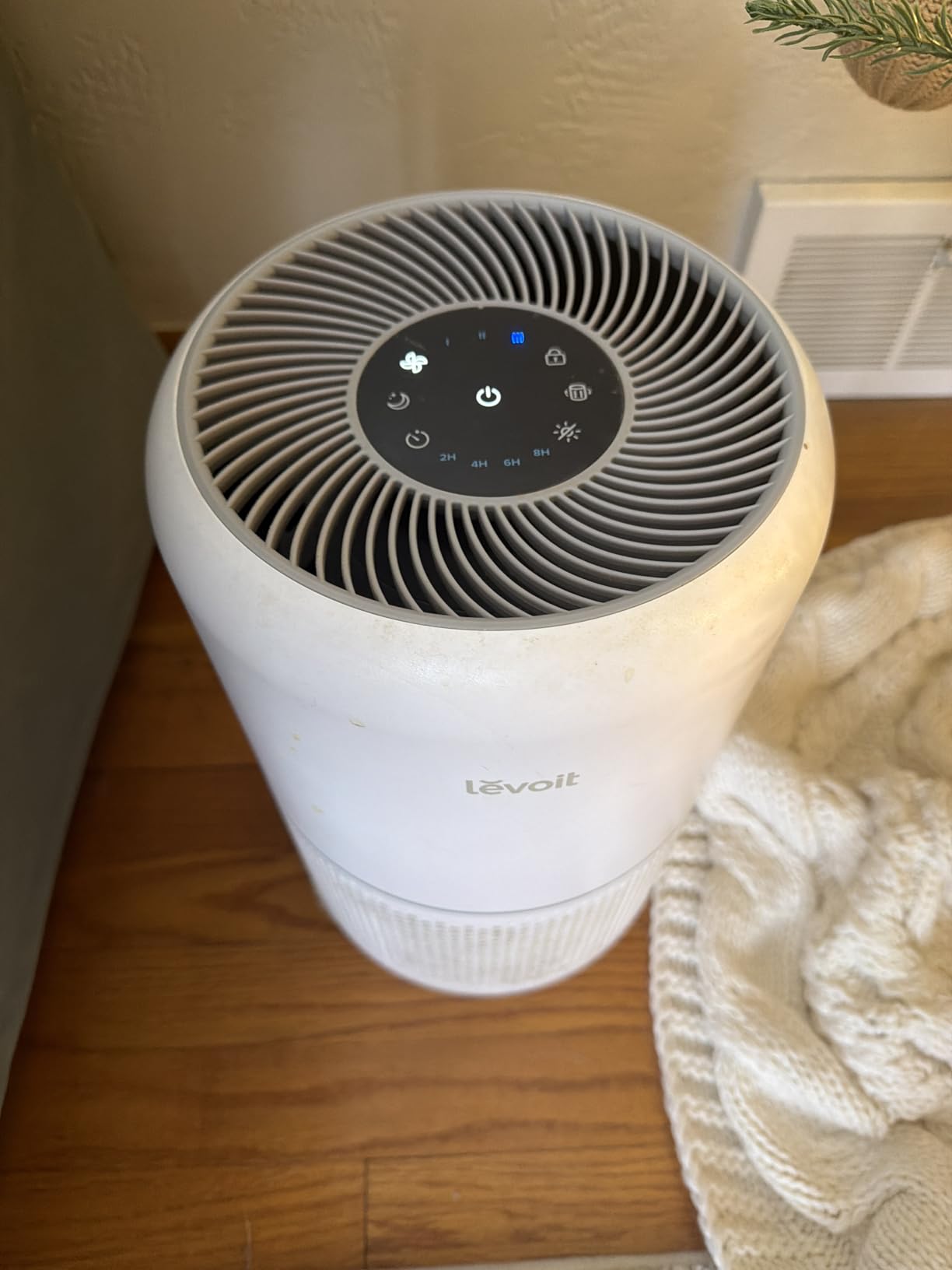 LEVOIT Air Purifiers for Bedroom Home Dorm, AHAM VERIFIED, 3-in-1 Filter Claener with Fragrance Sponge, Portable Filters Smoke, Allergens, Pet Dander, Odor, Dust, Office, Desktop, Core Mini-P, White Customer Review LEVOIT Air Purifiers for Bedroom Home Dorm, AHAM VERIFIED, 3-in-1 Filter Claener with Fragrance Sponge, Portable Filters Smoke, Allergens, Pet Dander, Odor, Dust, Office, Desktop, Core Mini-P, White - Customer Photo 1