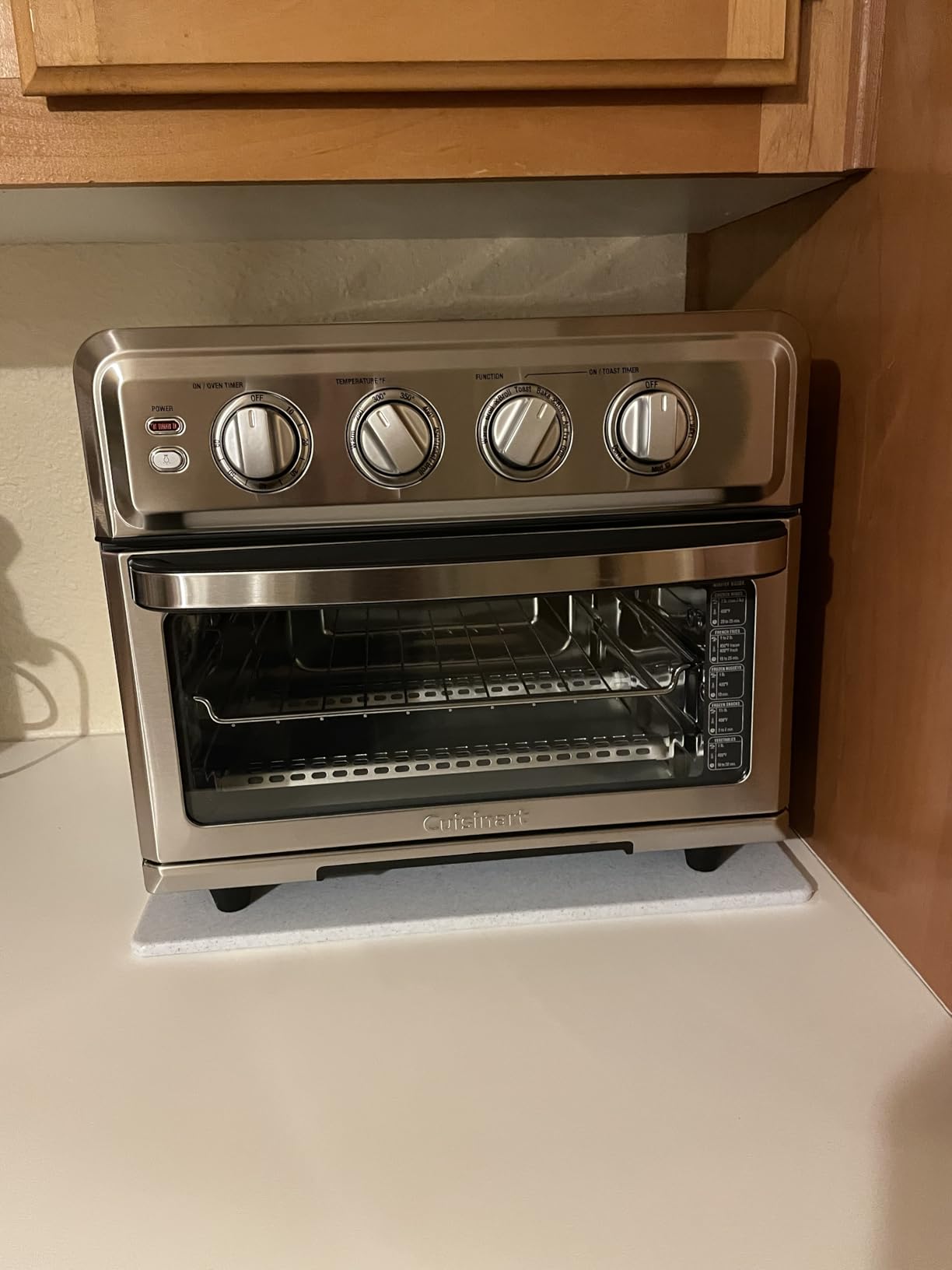 Cuisinart Air Fryer Toaster Oven with Grill, 1800W 8-1 Air Fryer Oven with Bake, Convection Bake, Grill, Broil and Warm Options, Large Capacity, 60-Minute Timer, TOA-70NAS, Stainless Steel Customer Review Cuisinart Air Fryer Toaster Oven with Grill, 1800W 8-1 Air Fryer Oven with Bake, Convection Bake, Grill, Broil and Warm Options, Large Capacity, 60-Minute Timer, TOA-70NAS, Stainless Steel - Customer Photo 2