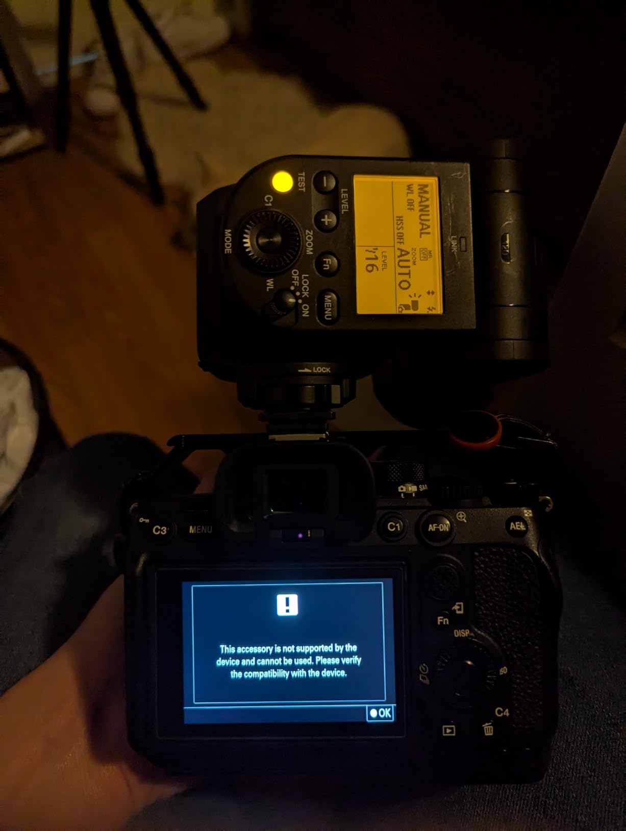 Sony GN60 Wireless Radio Control External Flash Small(Black) - Customer Photo 1