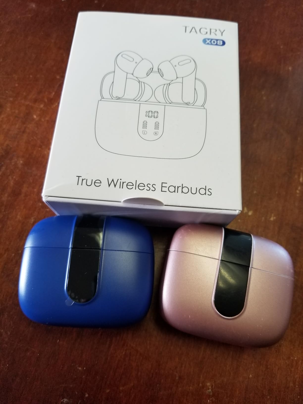 TAGRY Bluetooth Headphones True Wireless Earbuds 60H Playback LED Power Display Earphones with Wireless Charging Case IPX5 Waterproof in-Ear Ear buds with Mic for TV Smart Phone Laptop Computer Sports Customer Review TAGRY Bluetooth Headphones True Wireless Earbuds 60H Playback LED Power Display Earphones with Wireless Charging Case IPX5 Waterproof in-Ear Ear buds with Mic for TV Smart Phone Laptop Computer Sports - Customer Photo 3