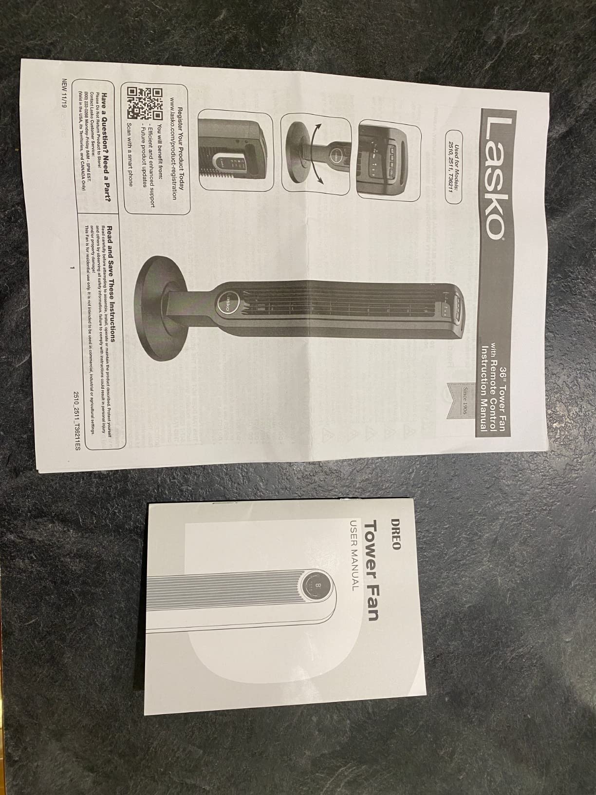 Dreo Tower Fan for Bedroom, 25ft/s Velocity Quiet Floor Fan, 90° Oscillating Fans for Indoors with 4 Speeds, 4 Modes, 8H Timer, Standing Fans, Bladeless Fan, Black, Nomad One (DR-HTF007) - Customer Photo 2