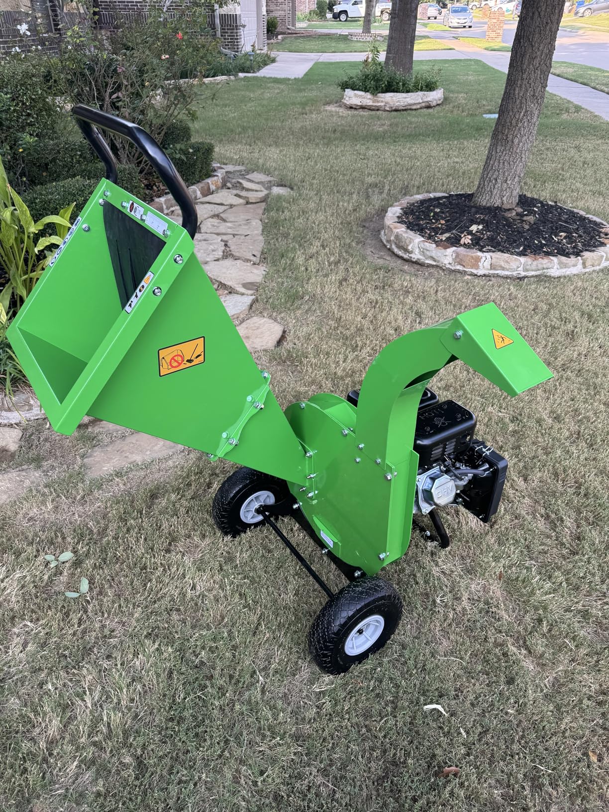 S3 Wood Chipper Shredder, 7HP 212cc Gas Powered Heavy Duty, 3