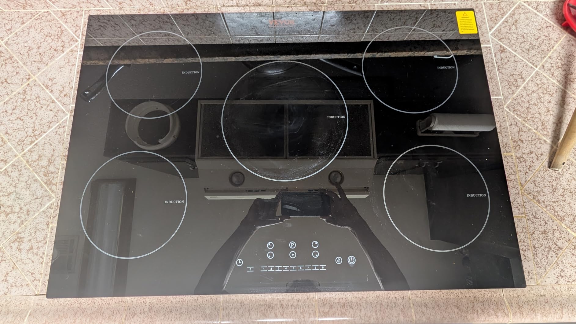 VEVOR Built-in Induction Electric Stove Top 30 Inch,5 Burners Electric Cooktop,9 Power Levels & Sensor Touch Control,Easy to Clean Ceramic Glass Surface,Child Safety Lock,240V Customer Review VEVOR Built-in Induction Electric Stove Top 30 Inch,5 Burners Electric Cooktop,9 Power Levels & Sensor Touch Control,Easy to Clean Ceramic Glass Surface,Child Safety Lock,240V - Customer Photo 2