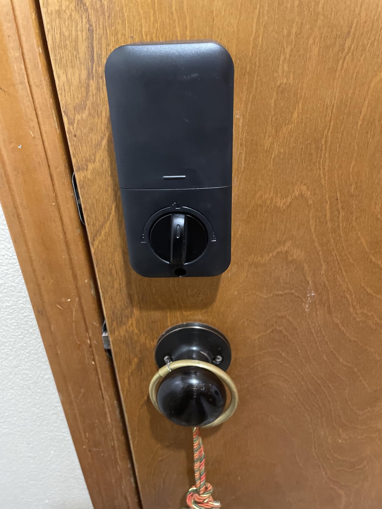 TEEHO TE002 Fingerprint Door Lock - Keyless Entry Electronic Keypad Deadbolt with 2 Backup Keys - Auto Lock - Easy Installation - Smart Locks for Front Door - Matte Black customer photo 2