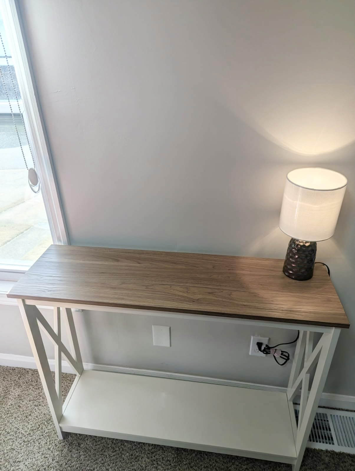 PHI VILLA Farmhouse Coffee Table for Living Room, White Coffee Tables with Storage Rustic Style Modern Customer Review PHI VILLA Farmhouse Coffee Table for Living Room, White Coffee Tables with Storage Rustic Style Modern - Customer Photo 2