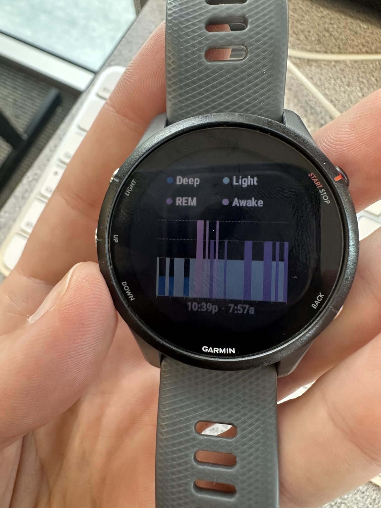 Garmin Forerunner 255, GPS Running Smartwatch, Advanced Insights, Long-Lasting Battery, Slate Gray customer photo 2