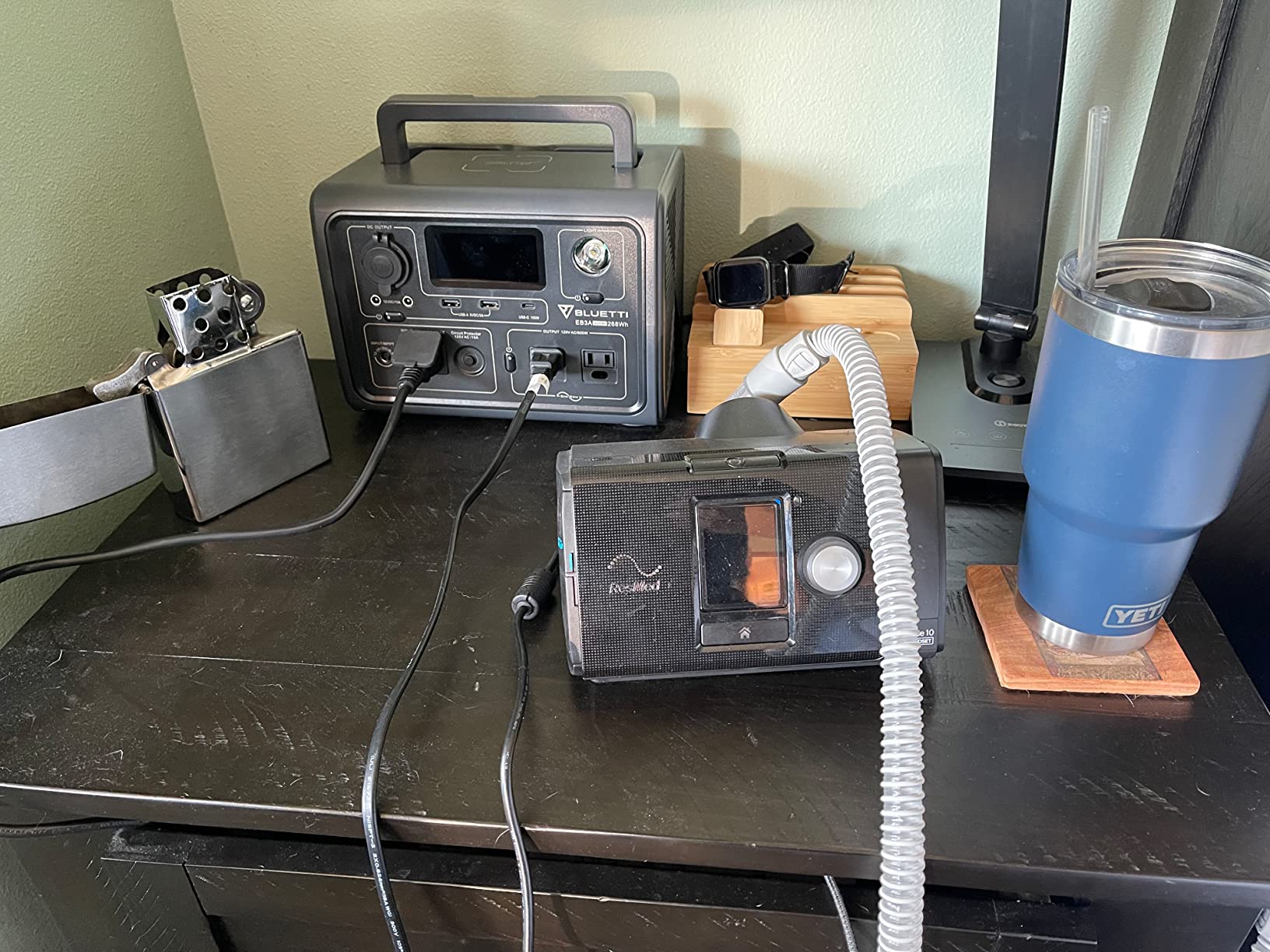 BLUETTI EB3A Portable Power Station, 268Wh Solar Generator LiFePO4 Battery Backup w/ 2 600W (1200W Surge) AC Outlets, Recharge from 0-80% in 30 Min., LFP Backup for Outdoor Camping, Trip, Power Outage Customer Review BLUETTI EB3A Portable Power Station, 268Wh Solar Generator LiFePO4 Battery Backup w/ 2 600W (1200W Surge) AC Outlets, Recharge from 0-80% in 30 Min., LFP Backup for Outdoor Camping, Trip, Power Outage - Customer Photo 1