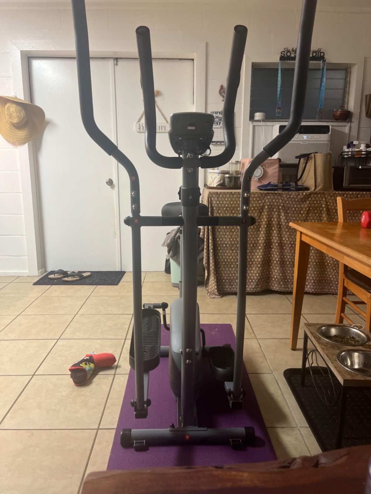 Sunny Health & Fitness Smart 2-in-1 Cross Trainer Elliptical Bike, Adjustable Resistance and Pulse Sensor for Seniors, Compact Home Gym Cardio Exercise Equipment via Bluetooth and SunnyFit App Access - Customer Photo 2