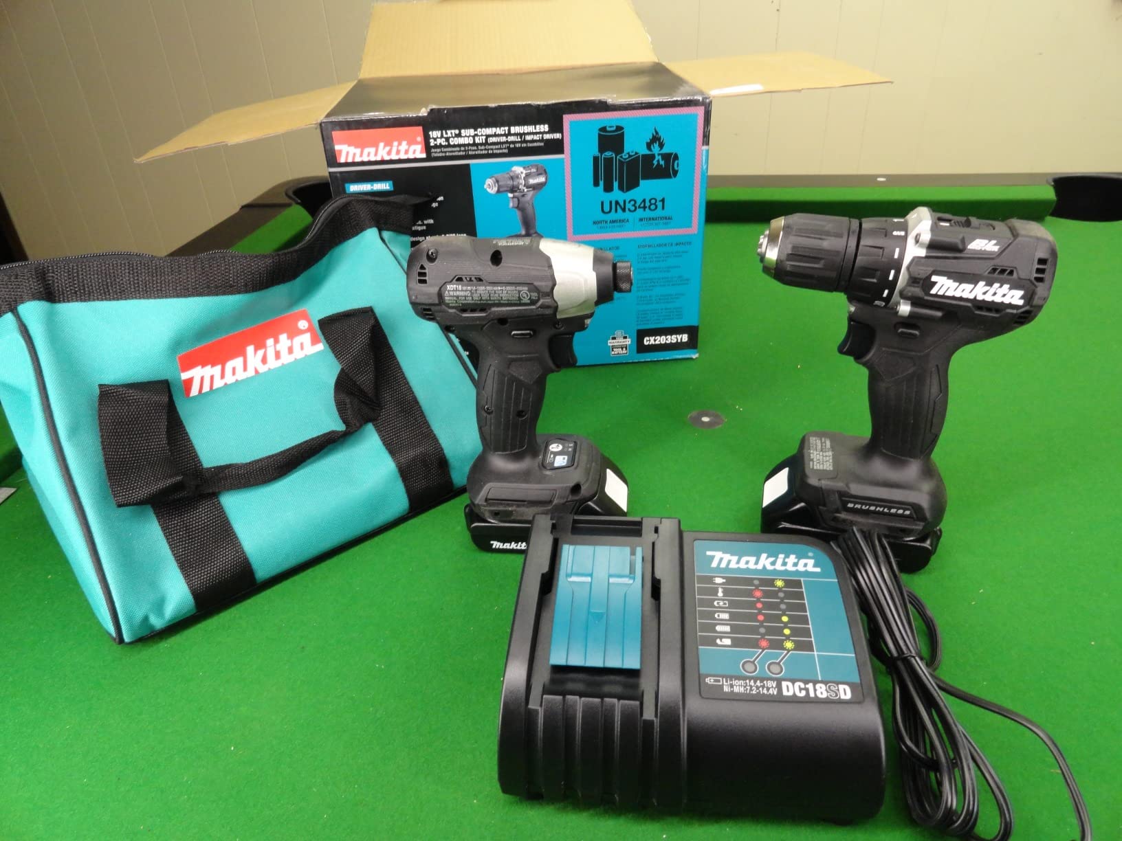 Makita CX203SYB 18V LXT® Lithium-Ion Sub-Compact Brushless Cordless 2-Pc. Combo Kit (1.5Ah) - Customer Photo 2