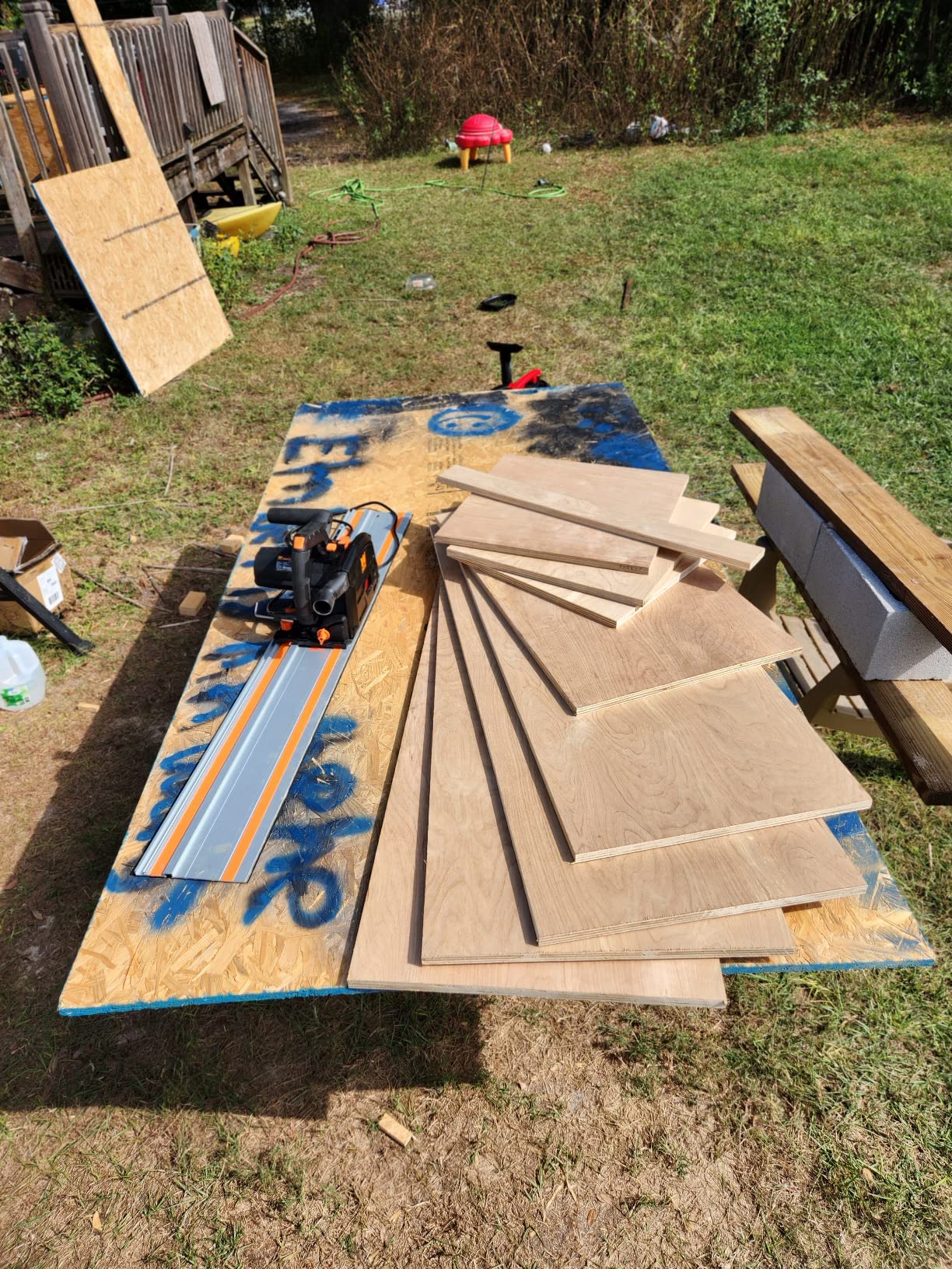 WEN Plunge Cut Circular Saw Bundle with 100-Inch Track Saw Guide Rail and Adapters Customer Review WEN Plunge Cut Circular Saw Bundle with 100-Inch Track Saw Guide Rail and Adapters - Customer Photo 2