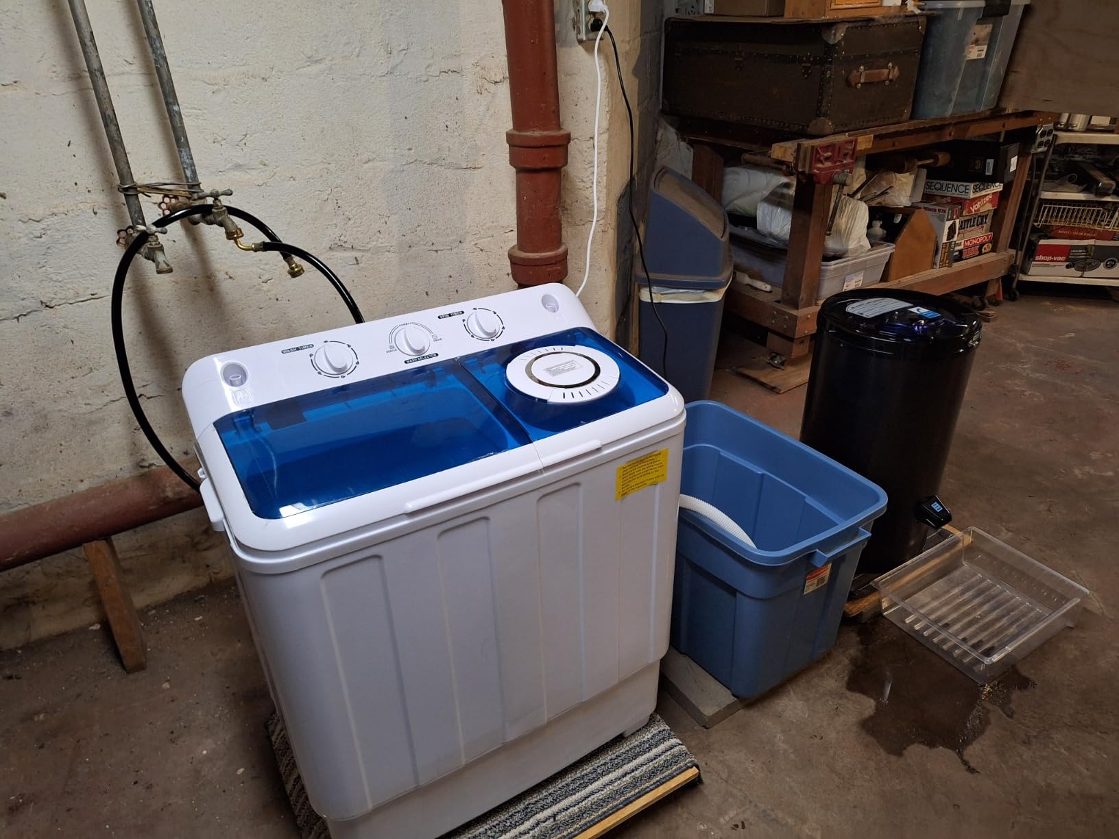 Auertech Portable Washing Machine, 28lbs Twin Tub Washer Mini Compact Laundry Machine with Drain Pump, Semi-automatic 18lbs Washer 10lbs Spinner Combo for Dorms, Apartments, RVs Customer Review Auertech Portable Washing Machine, 28lbs Twin Tub Washer Mini Compact Laundry Machine with Drain Pump, Semi-automatic 18lbs Washer 10lbs Spinner Combo for Dorms, Apartments, RVs - Customer Photo 4