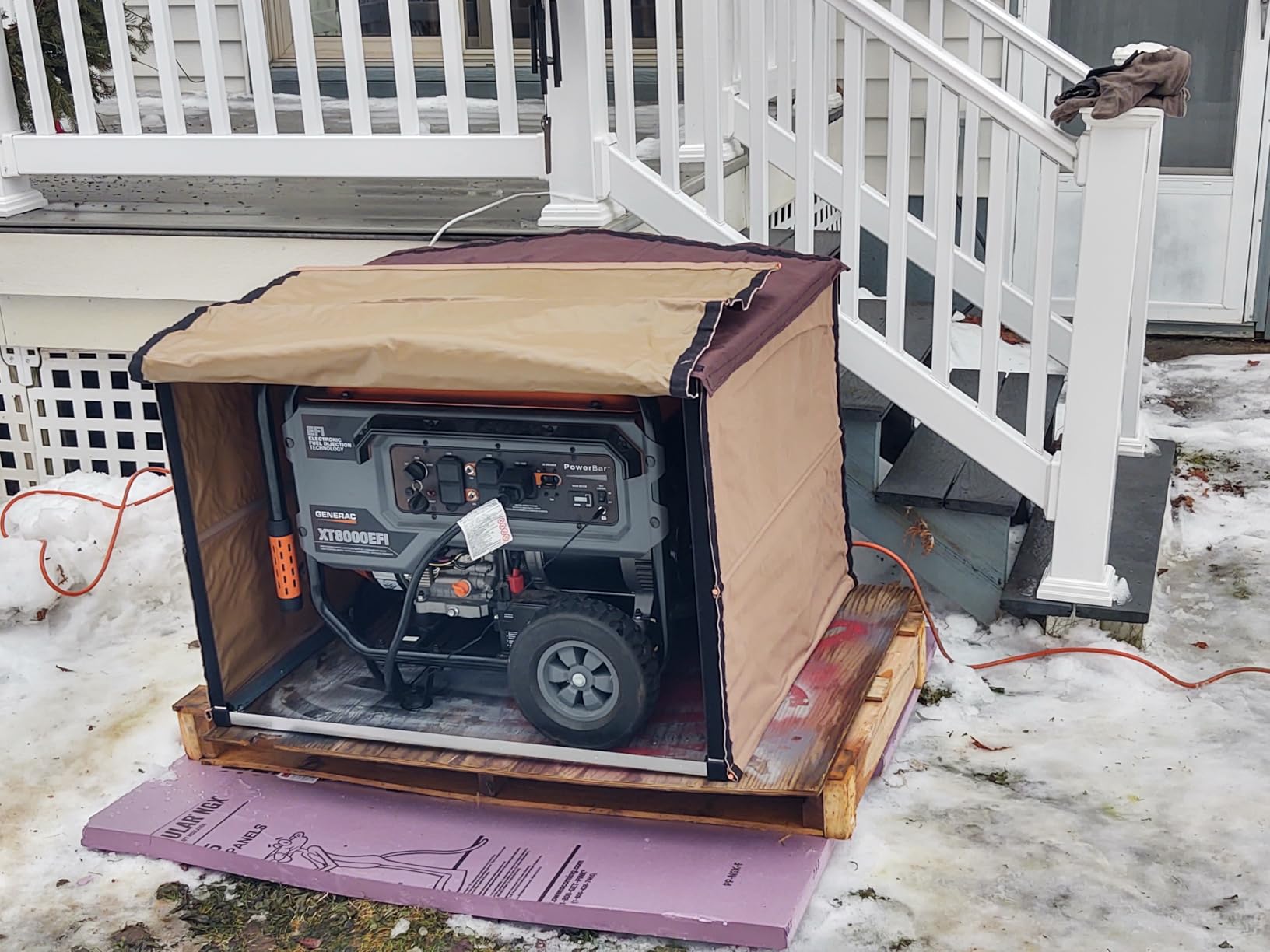 Generator Shed - Combining Generator Covers While Running & Generator Covers for Outside Storage into one. A Compact Generator Running Cover & Enclosure Built On Steel Frame (GCE) Customer Review Generator Shed - Combining Generator Covers While Running & Generator Covers for Outside Storage into one. A Compact Generator Running Cover & Enclosure Built On Steel Frame (GCE) - Customer Photo 1
