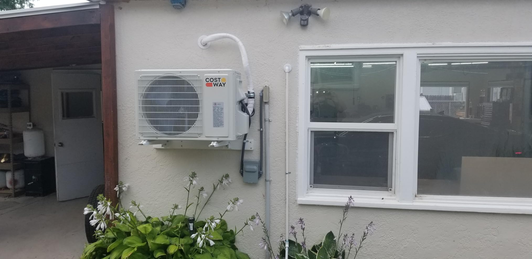 COSTWAY 12000BTU Mini Split Air Conditioner& Heater, 20 SEER2 115V Wall-Mounted Ductless AC Unit Cools Rooms up to 750 Sq. Ft, Energy Efficient Inverter AC with Heat Pump (Blast Series) - Customer Photo 1