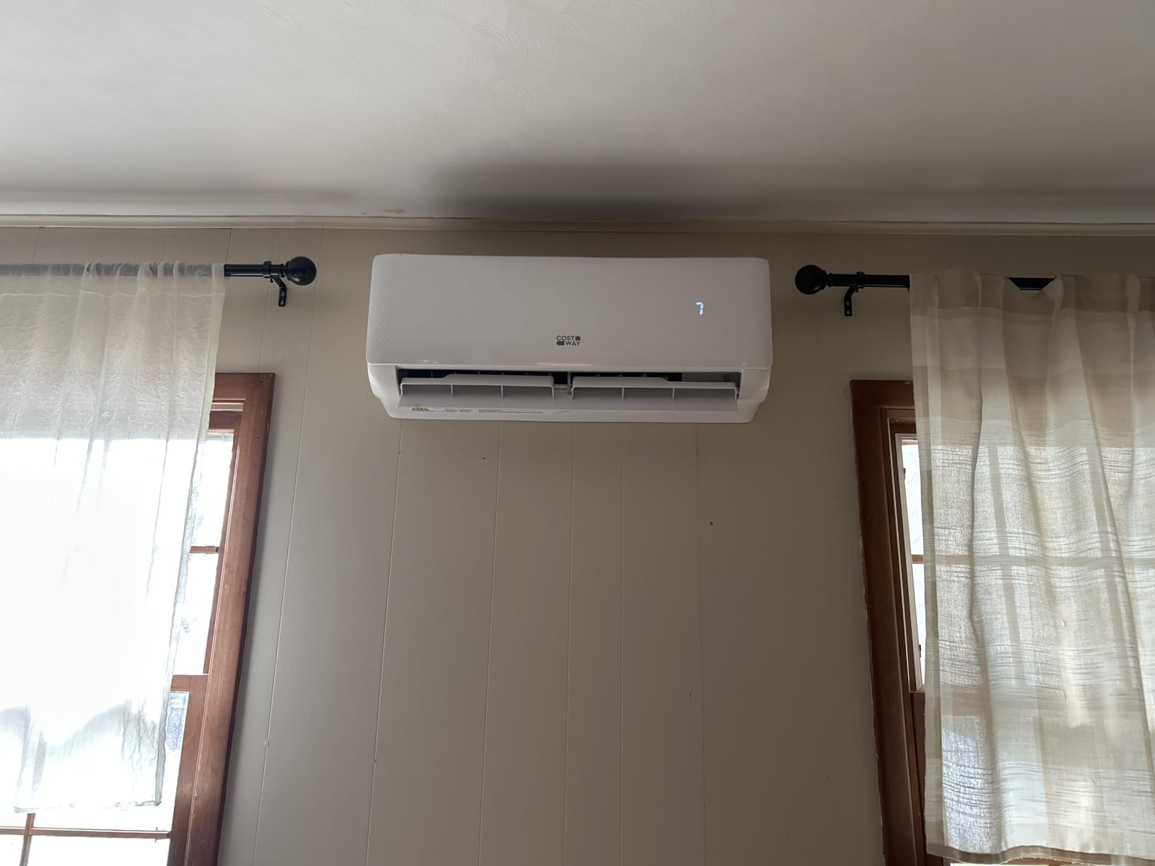 COSTWAY 12000BTU Mini Split Air Conditioner& Heater, 20 SEER2 115V Wall-Mounted Ductless AC Unit Cools Rooms up to 750 Sq. Ft, Energy Efficient Inverter AC with Heat Pump (Blast Series) - Customer Photo 3
