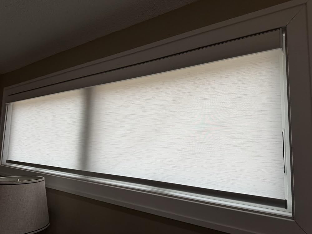 SmartWings Motorized Light Filtering Shades, Work with Matter Thread Apple Homekit, Alexa SmartThings Google, Cordless Window Shades with Remote Control, Rechargeable, Custom Size, Fabric Sample Customer Review SmartWings Motorized Light Filtering Shades, Work with Matter Thread Apple Homekit, Alexa SmartThings Google, Cordless Window Shades with Remote Control, Rechargeable, Custom Size, Fabric Sample - Customer Photo 2