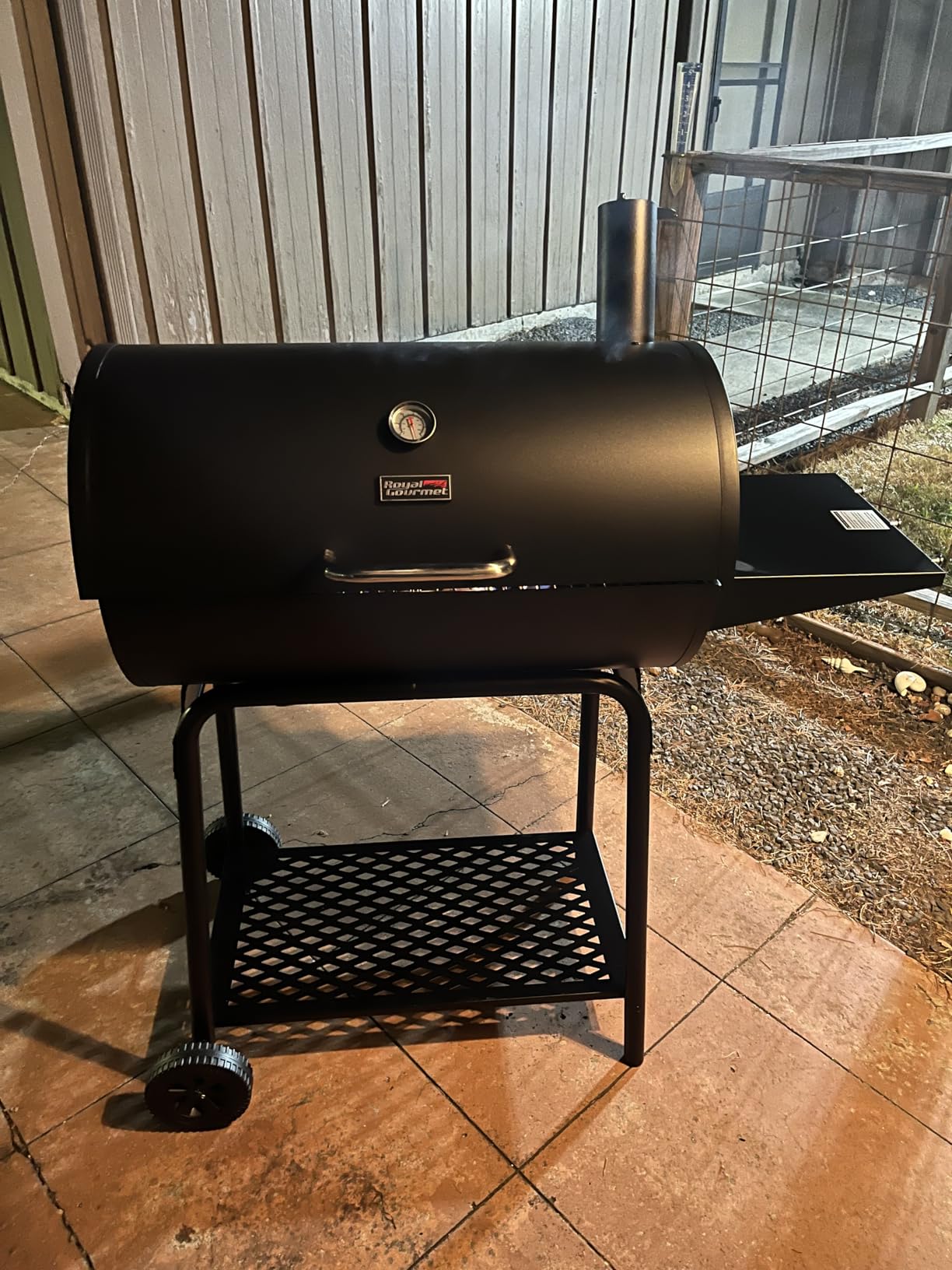 Royal Gourmet CC1830 28 Inch Barrel Charcoal Grill with Warming Rack customer photo 2
