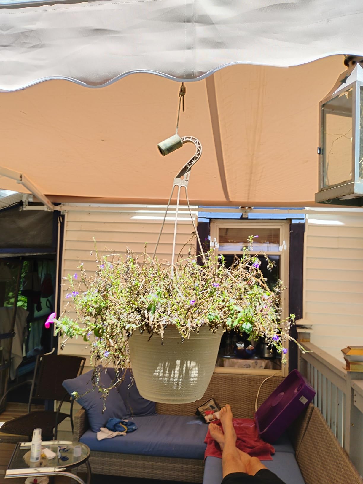 AECOJOY Retractable Awning, 13' x 10' Awnings for Outside, Beige | Retractable Awnings for Patio, Sunsetter Awning Canopy Cover Outdoor Deck Porch Awnings with Manual Crank Handle for Backyard customer photo 2