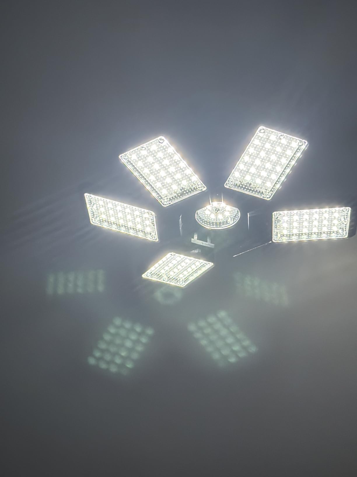 LED Garage Lights Bulb 2 Pack 180W 18000LM 6500K Led Shop Light with 6 Plus 1 Deformable Panels Basement Barn Ceiling Lights for E26/E27 Customer Review LED Garage Lights Bulb 2 Pack 180W 18000LM 6500K Led Shop Light with 6 Plus 1 Deformable Panels Basement Barn Ceiling Lights for E26/E27 - Customer Photo 1