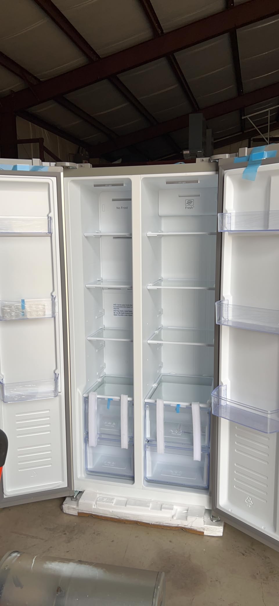 Hamilton Beach HBF1558 15.6 cu ft Counter Depth Full Size Refrigerator, Side Doors, Stainless Customer Review Hamilton Beach HBF1558 15.6 cu ft Counter Depth Full Size Refrigerator, Side Doors, Stainless - Customer Photo 1