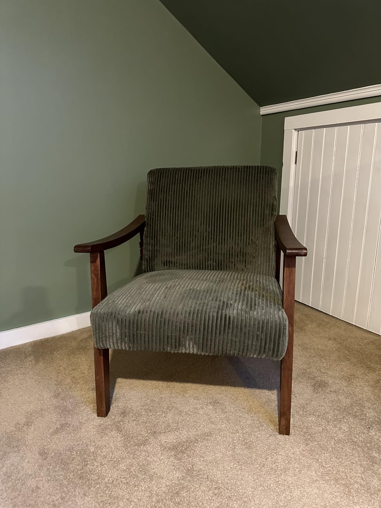 Yaheetech PU Leather Accent Chair, Mid-Century Modern Armchair with Solid Wood Legs, Reading Leisure Chair with High Back for Living Room Bedroom Waiting Room, Brown Customer Review Yaheetech PU Leather Accent Chair, Mid-Century Modern Armchair with Solid Wood Legs, Reading Leisure Chair with High Back for Living Room Bedroom Waiting Room, Brown - Customer Photo 1