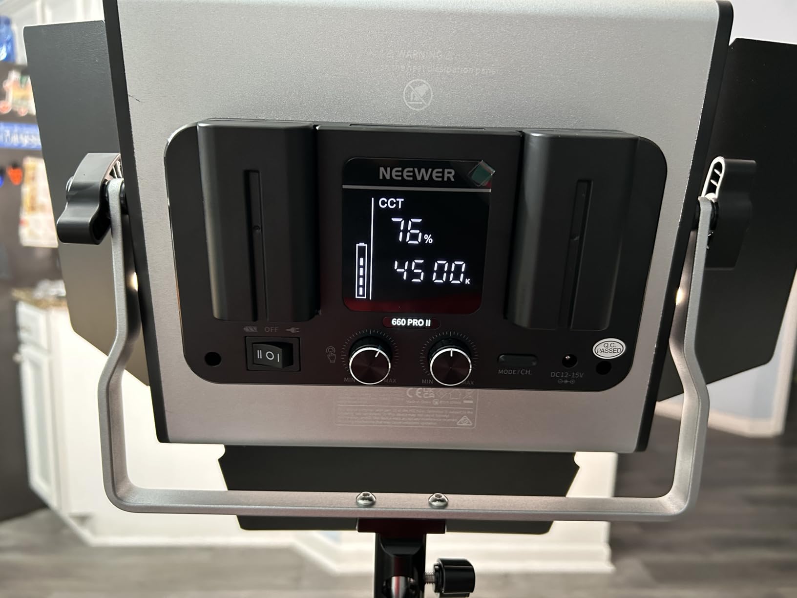 NEEWER Upgraded 660 PRO II RGB LED Video Light with App Control & Tripod Stand Kit, 2 Pack 50W/1% Min Dimming/CRI97+/3200~5600K Key Lighting for Game Streaming YouTube Recording Studio Photography - Customer Photo 1